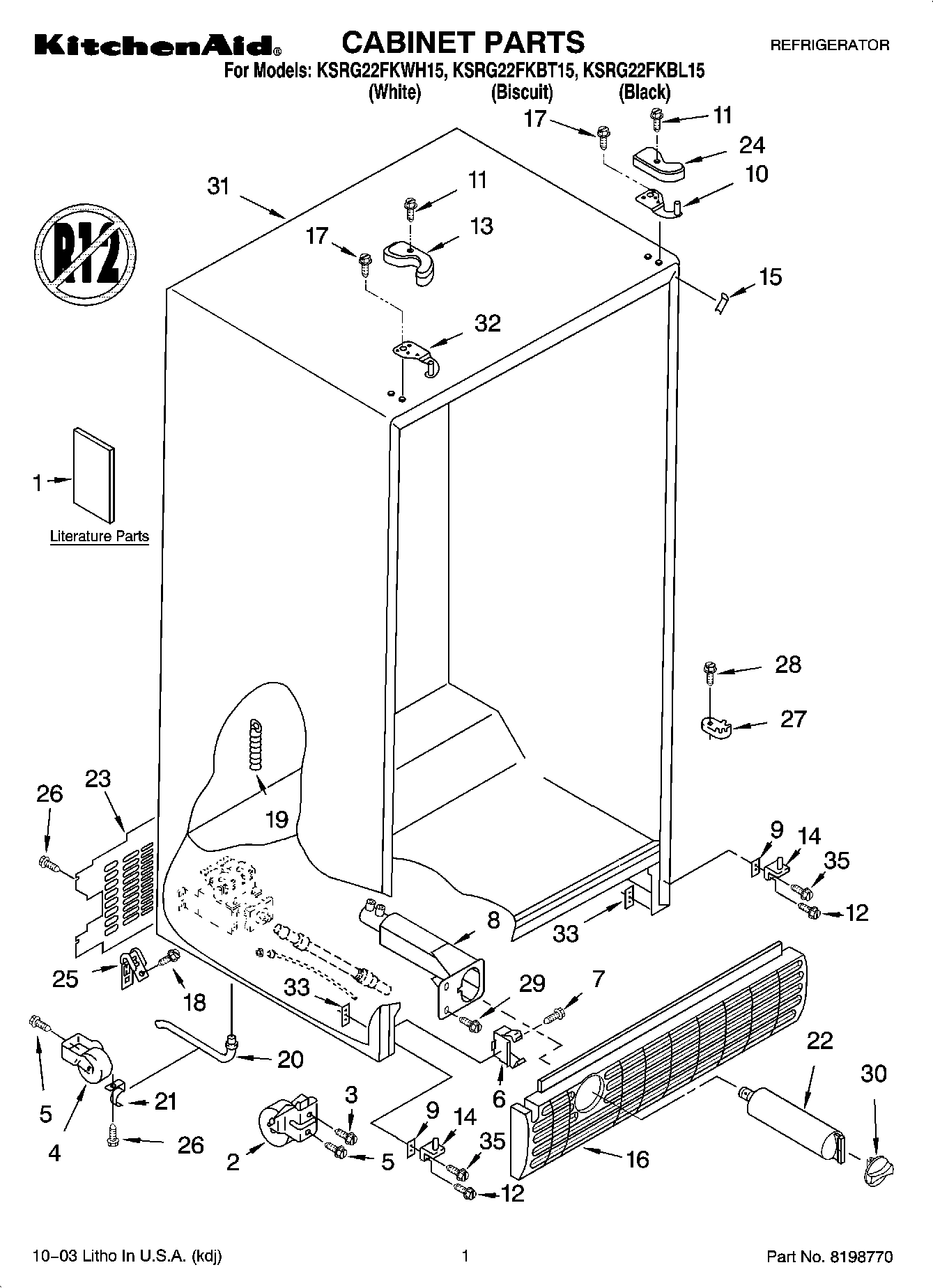 01 - CABINET PARTS