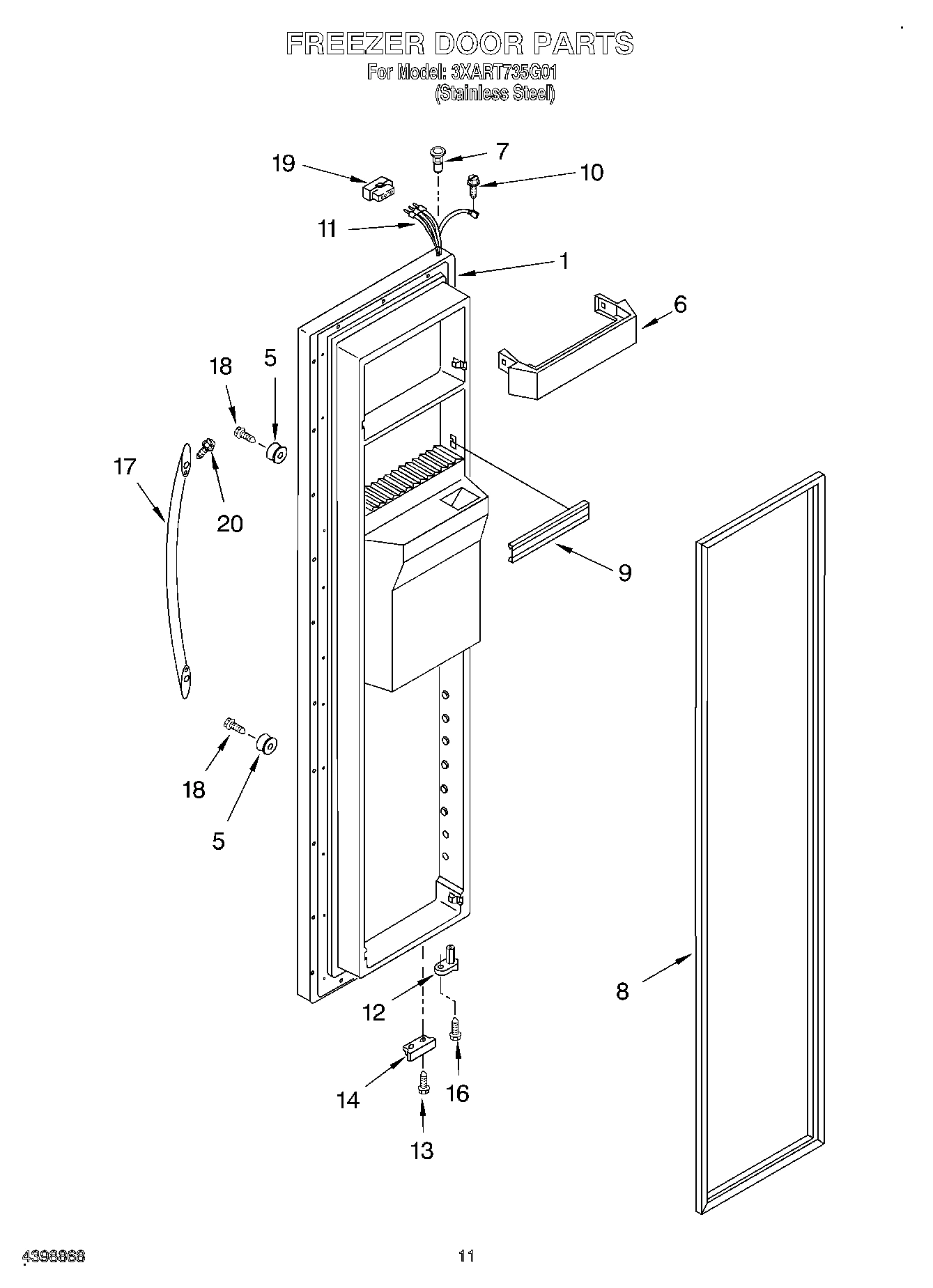07 - FREEZER DOOR