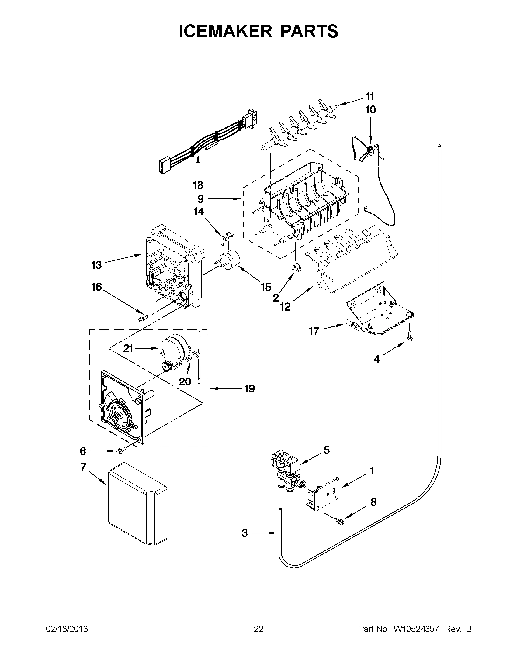 11 - ICEMAKER PARTS