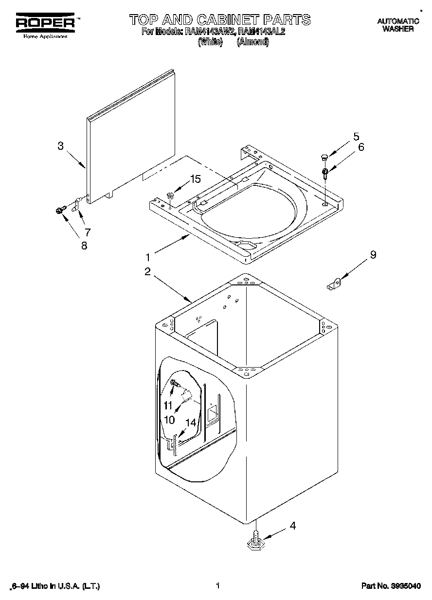 01 - TOP AND CABINET, LIT/OPTIONAL
