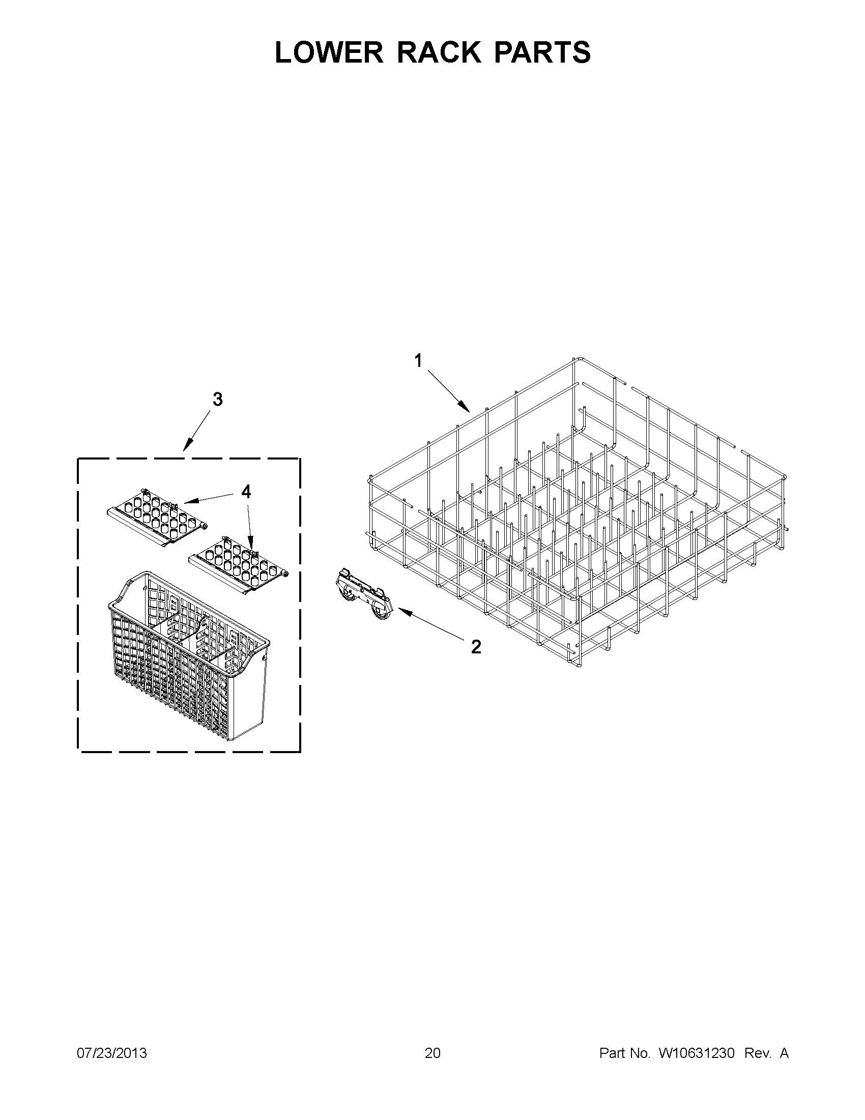 10 - LOWER RACK PARTS