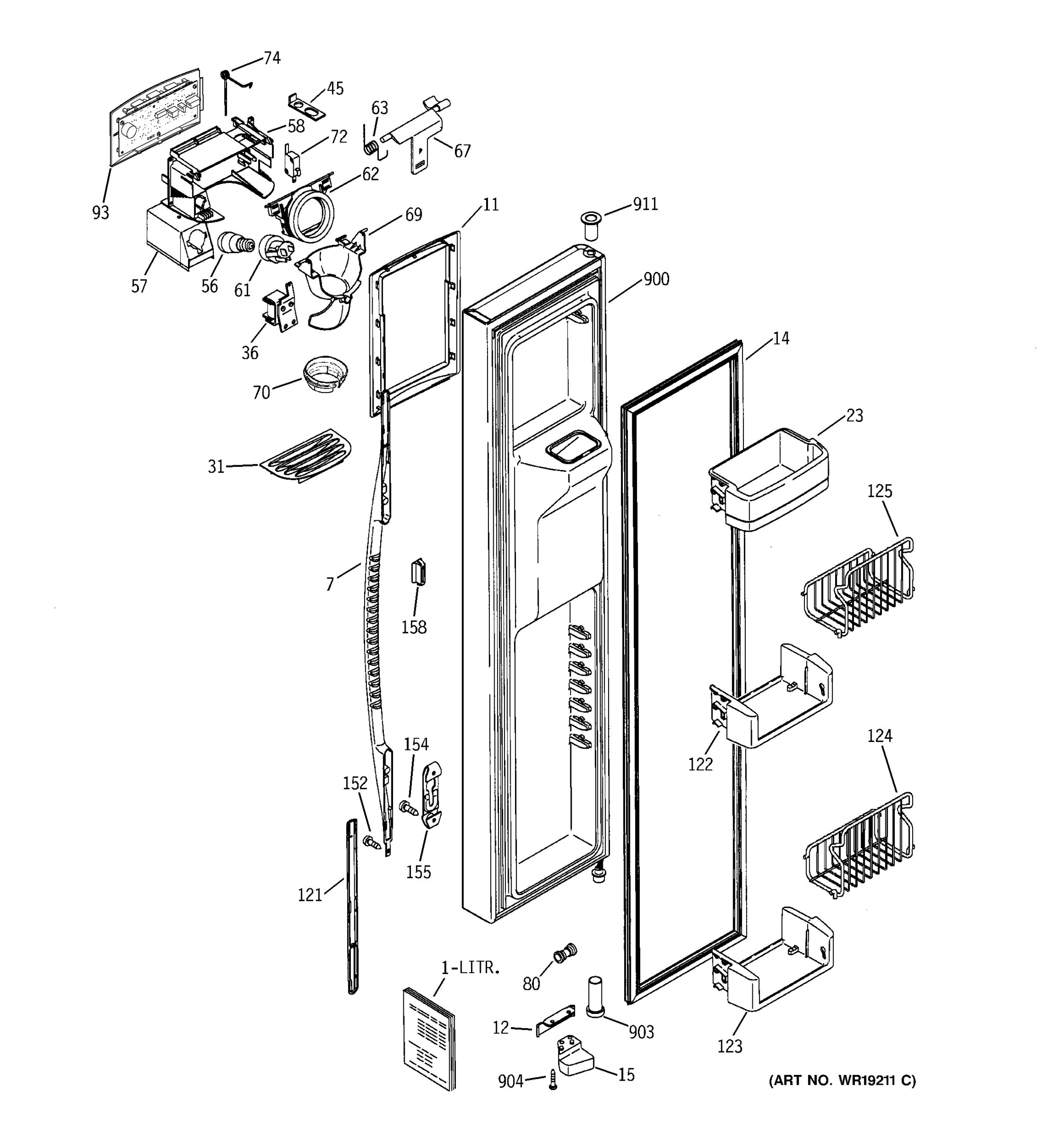 FREEZER DOOR