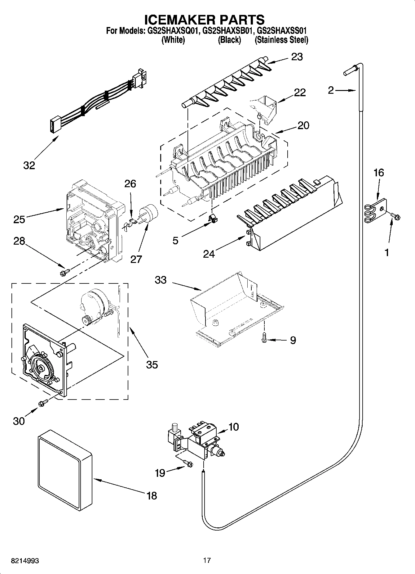 10 - ICEMAKER PARTS