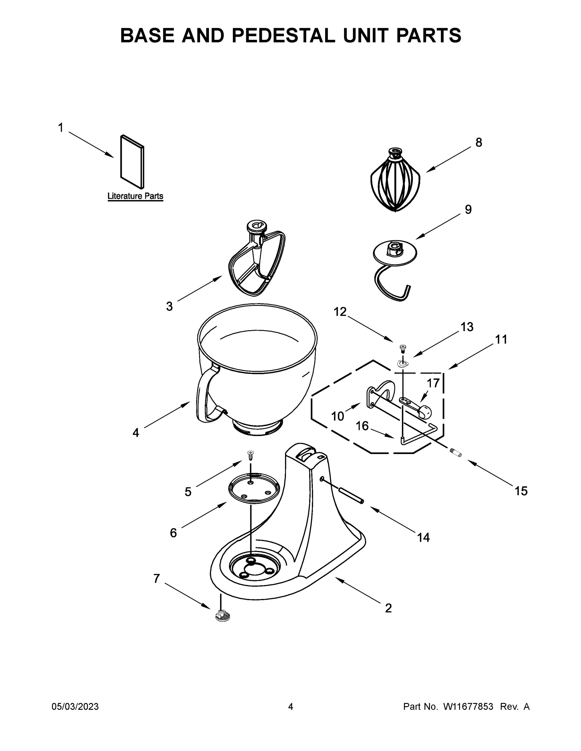 03 - BASE AND PEDESTAL UNIT PARTS