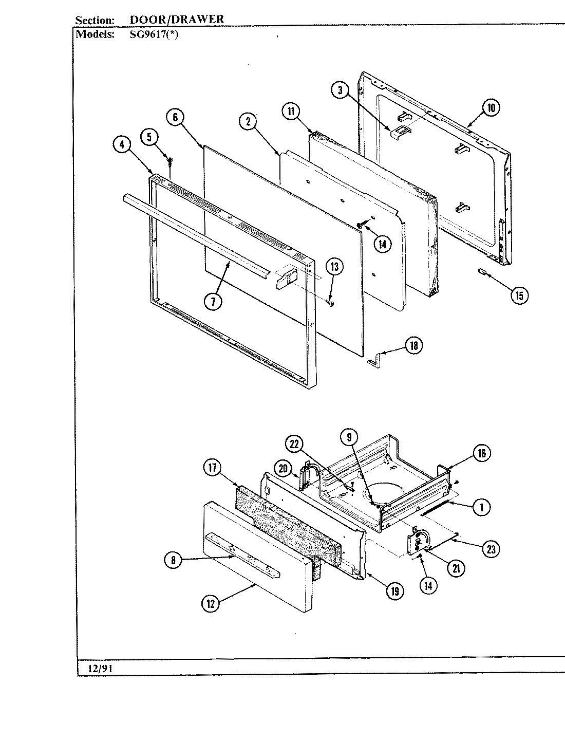 01 - DOOR/DRAWER (SG9617x429R)