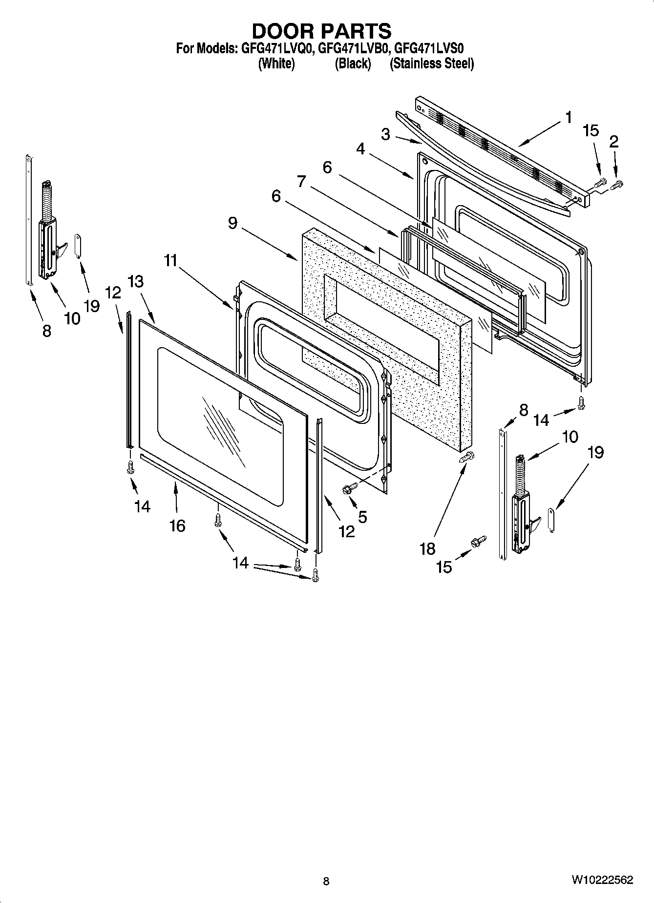 06 - DOOR PARTS, OPTIONAL PARTS (NOT INCLUDED)