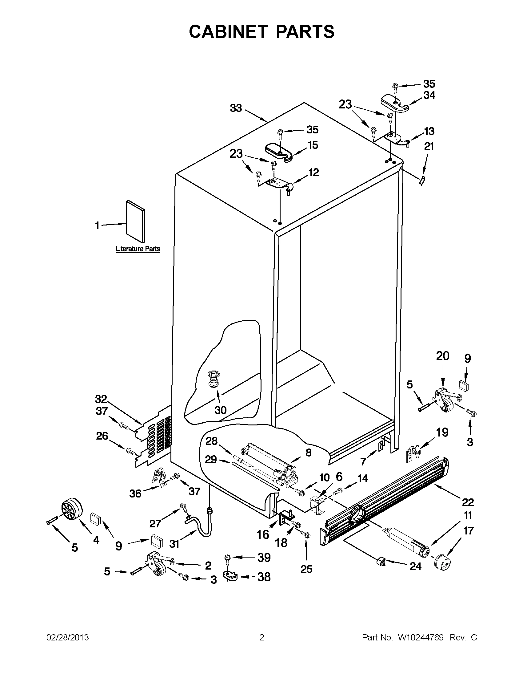 01 - CABINET PARTS