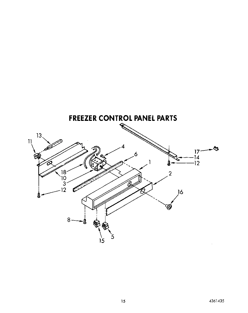 12 - FREEZER CONTROL PANEL