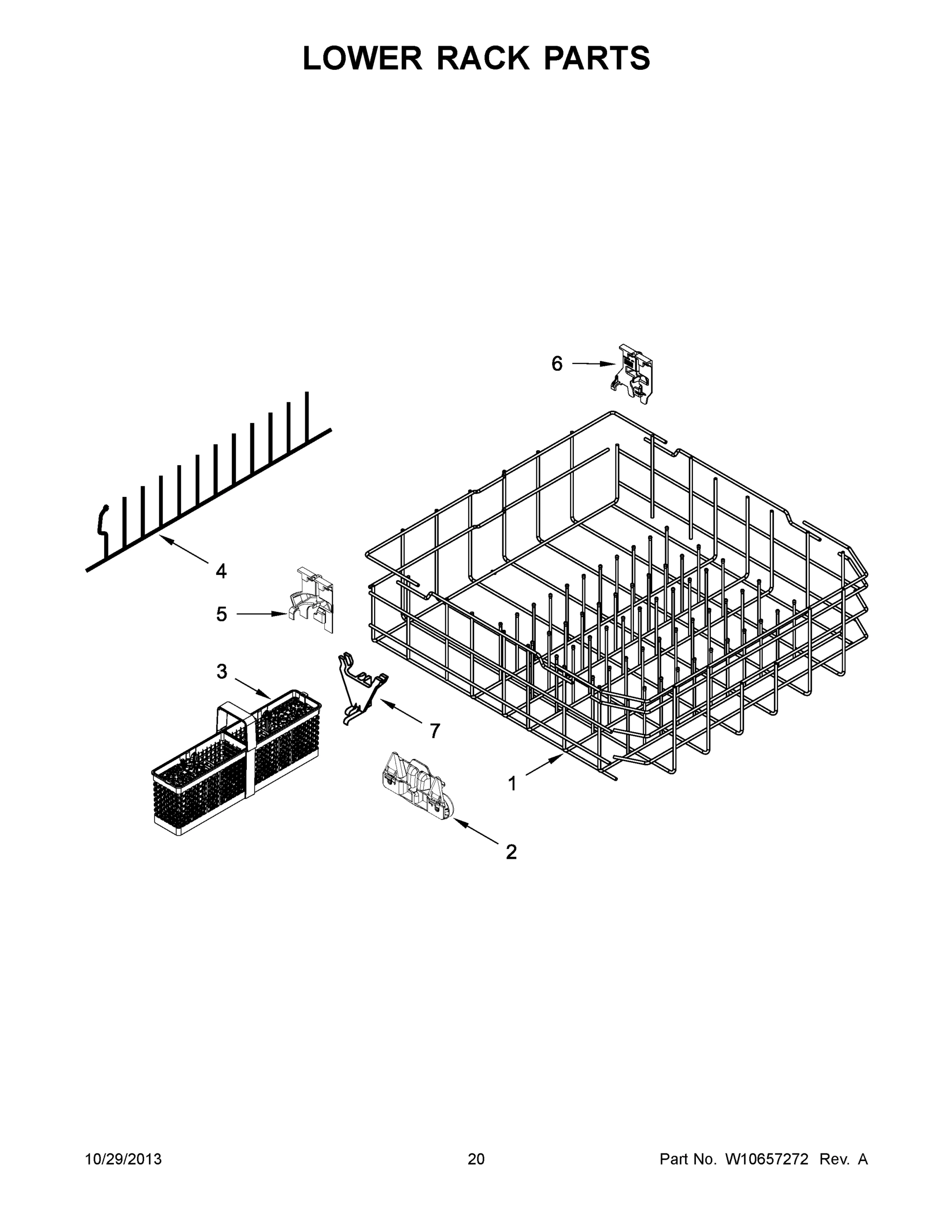 11 - LOWER RACK PARTS