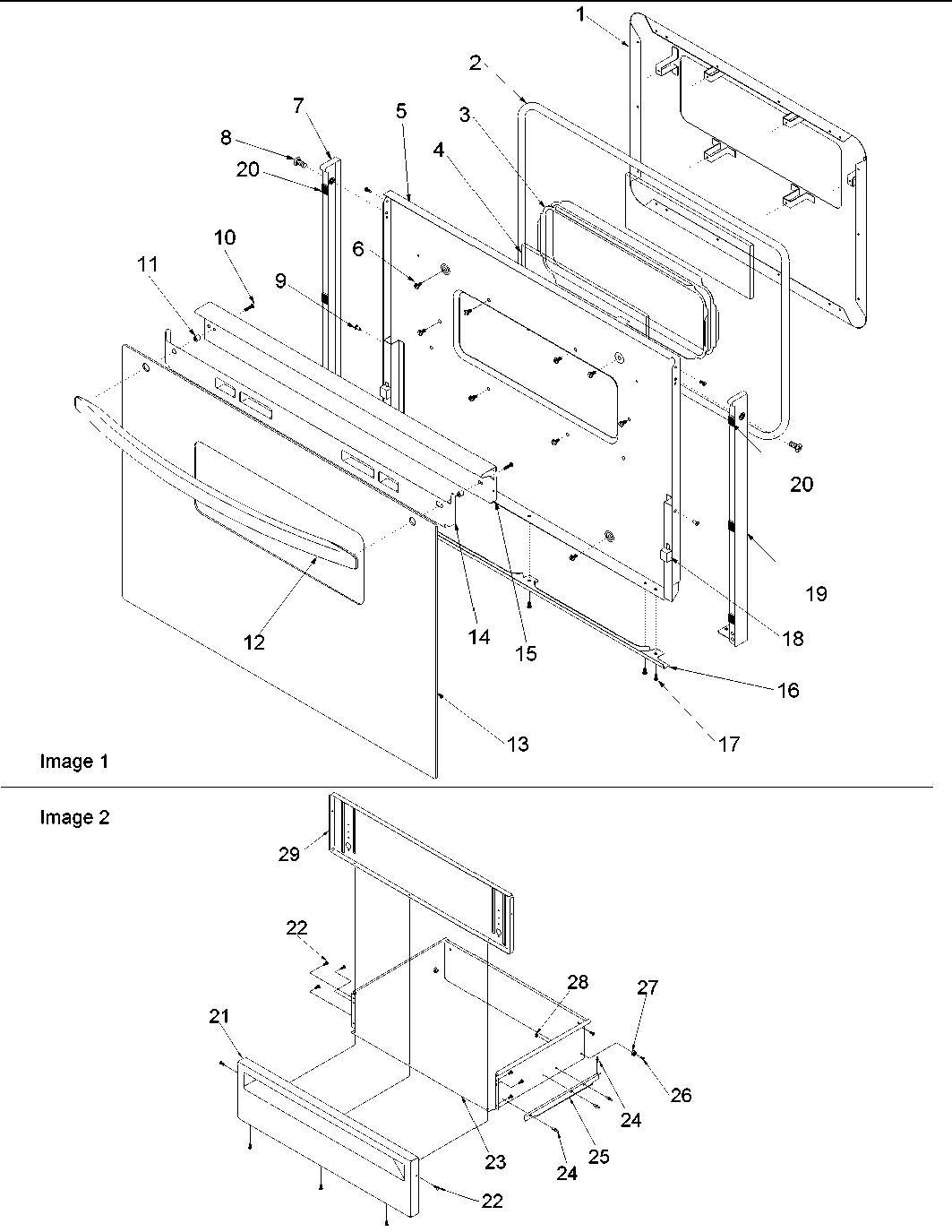 04 - Oven Door and Storage Drawer