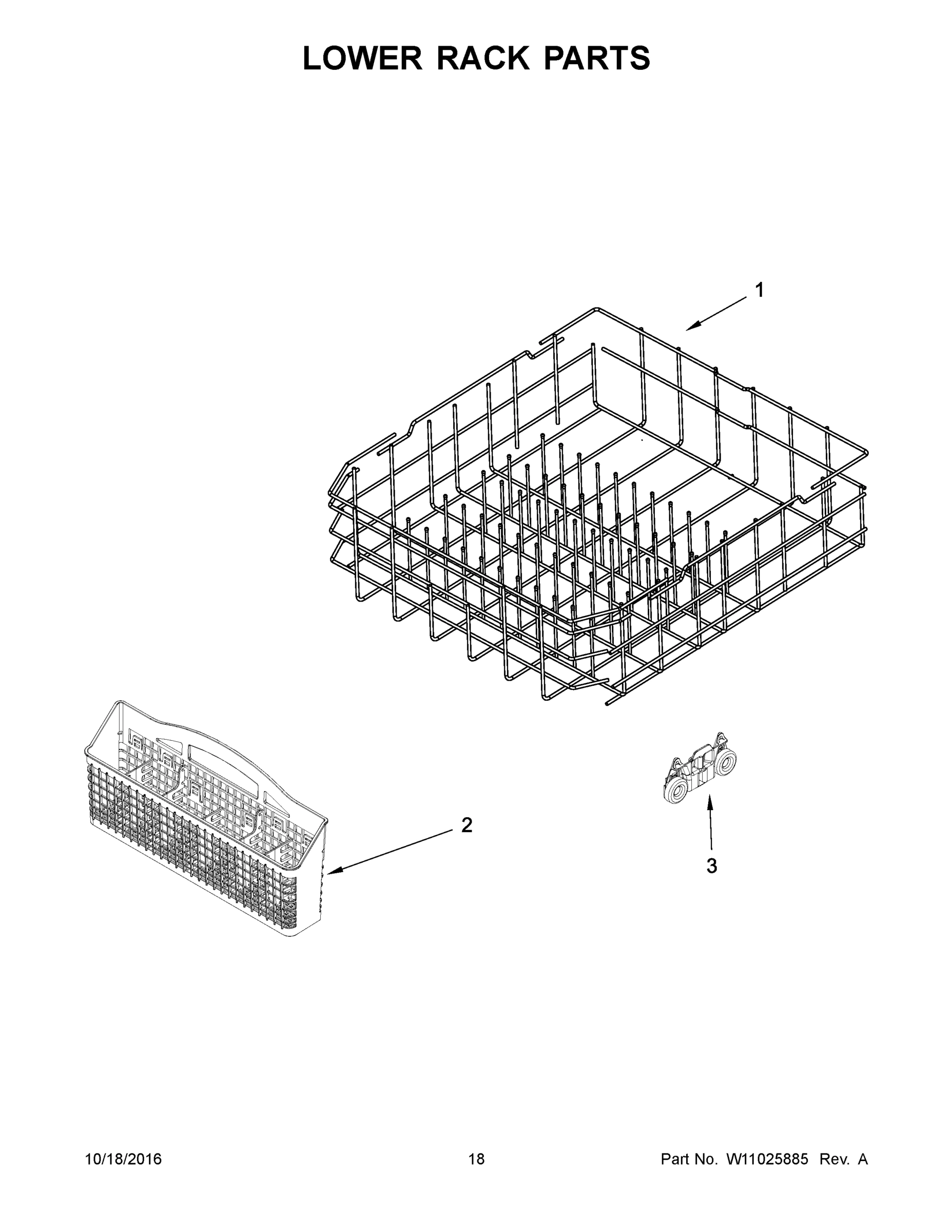 10 - LOWER RACK PARTS
