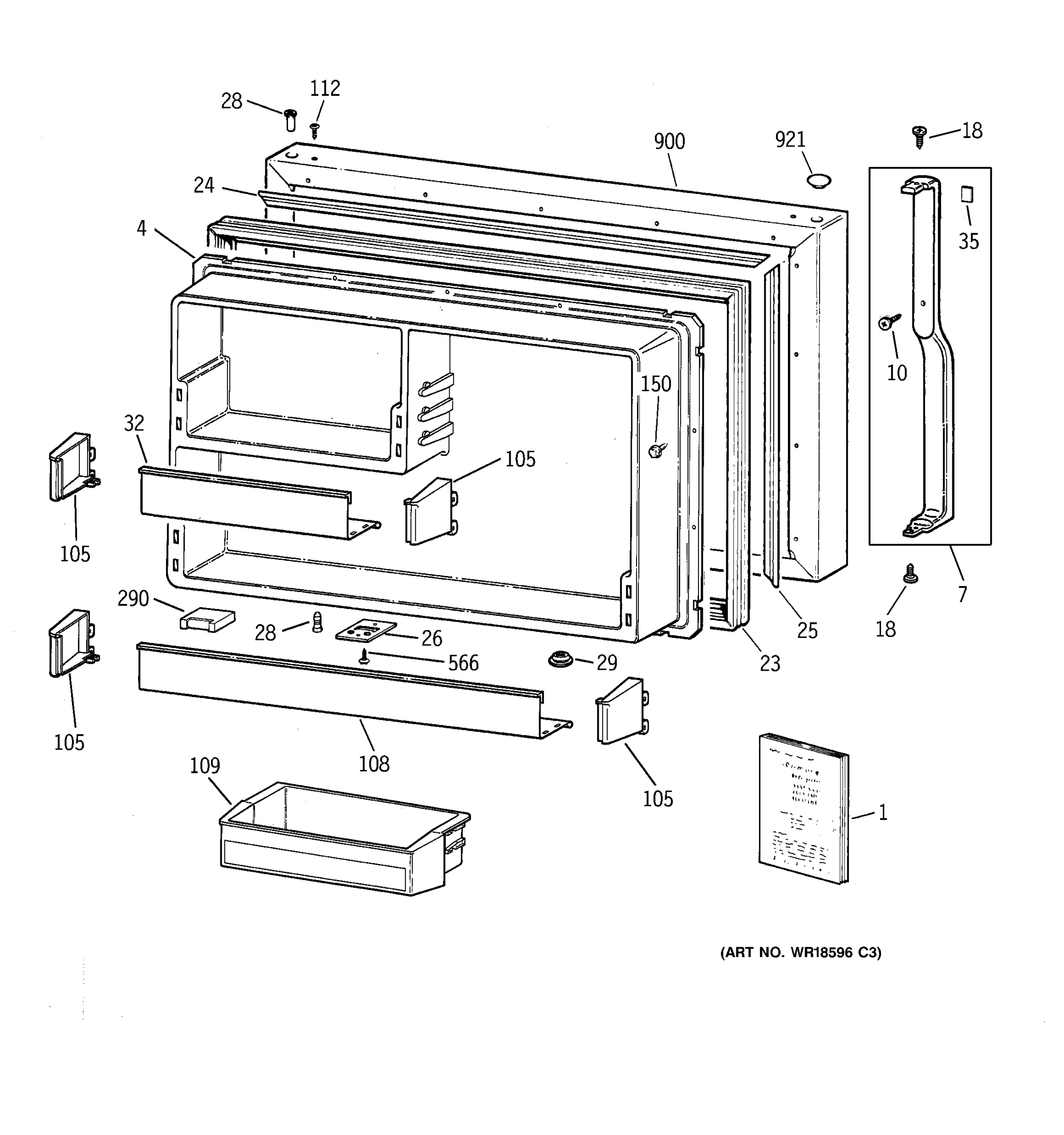FREEZER DOOR