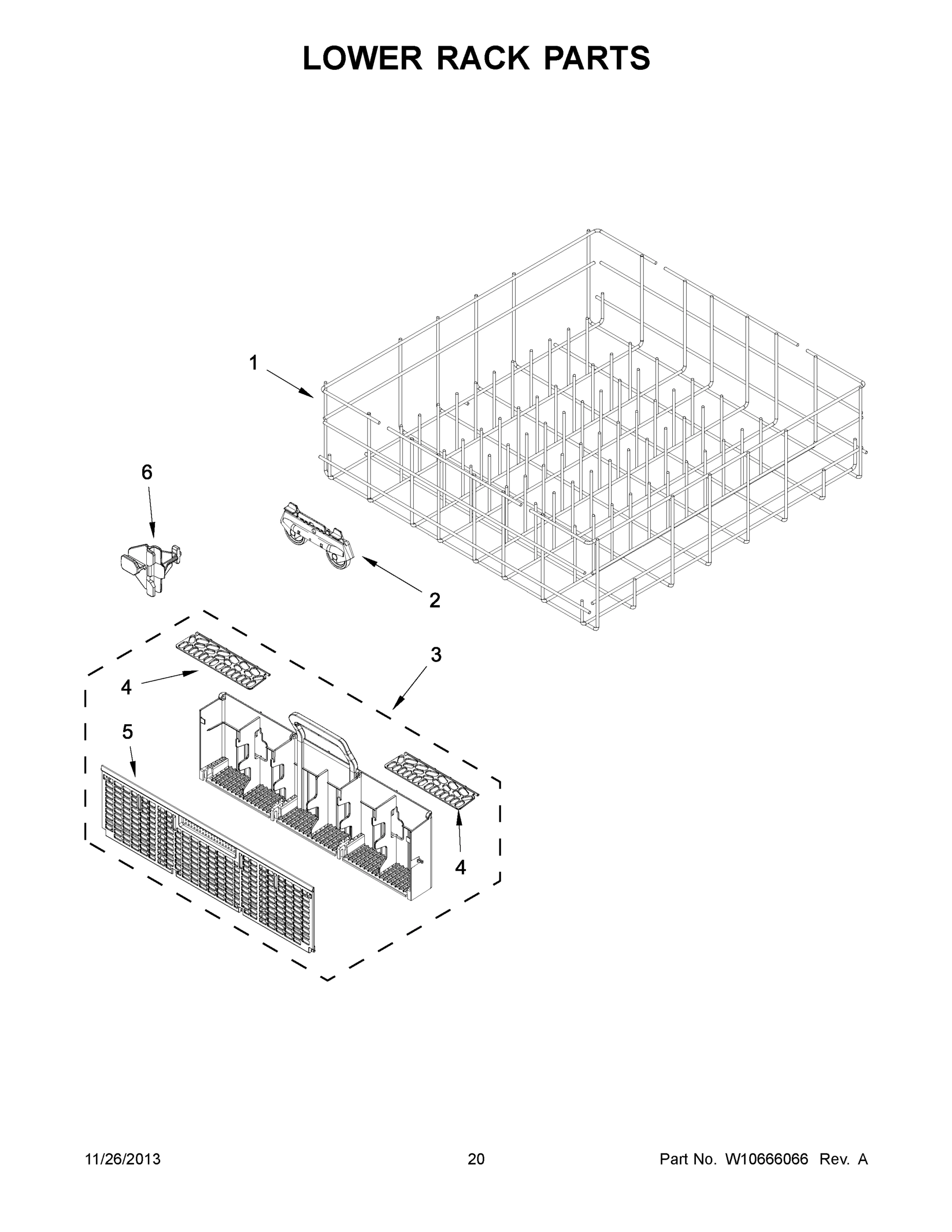 11 - LOWER RACK PARTS