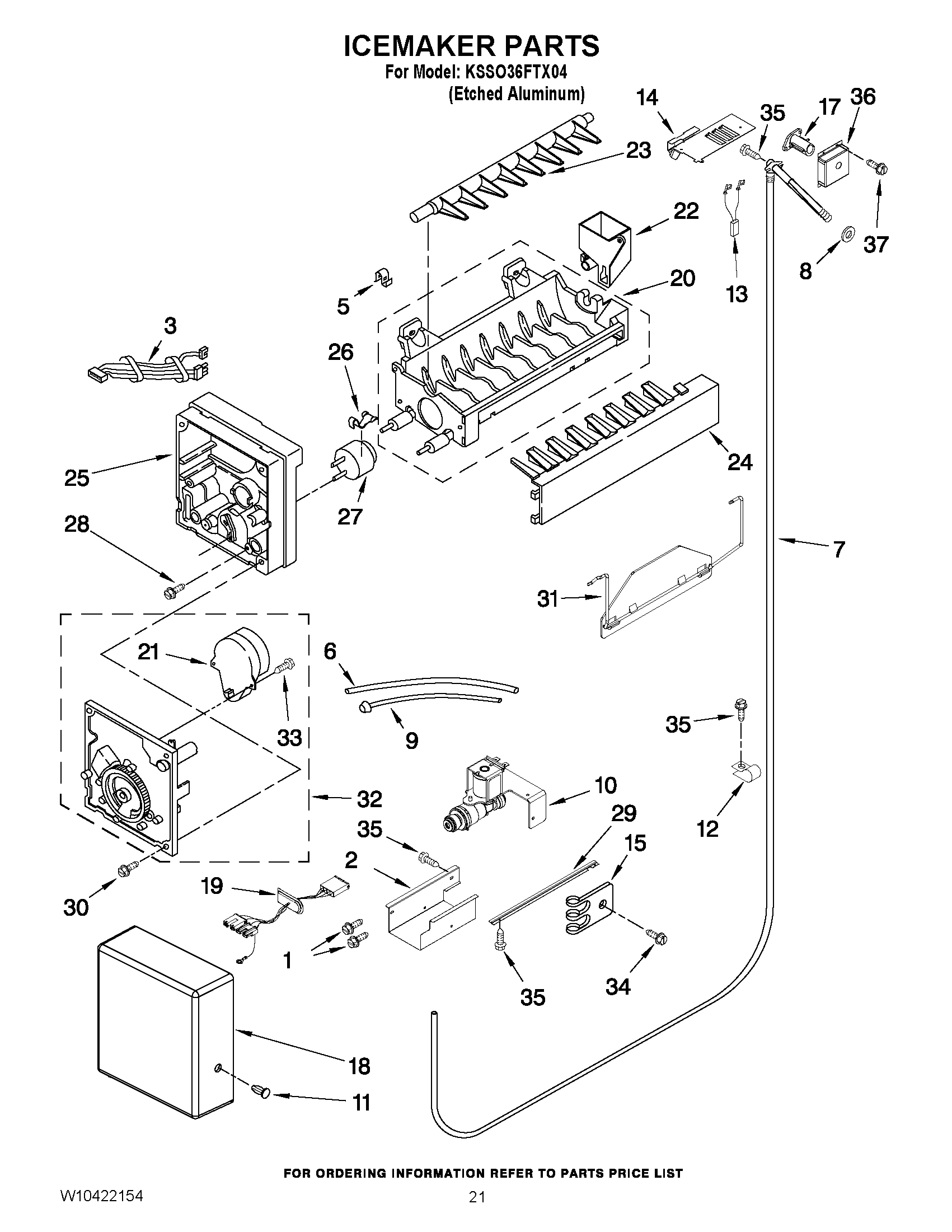 13 - ICEMAKER PARTS