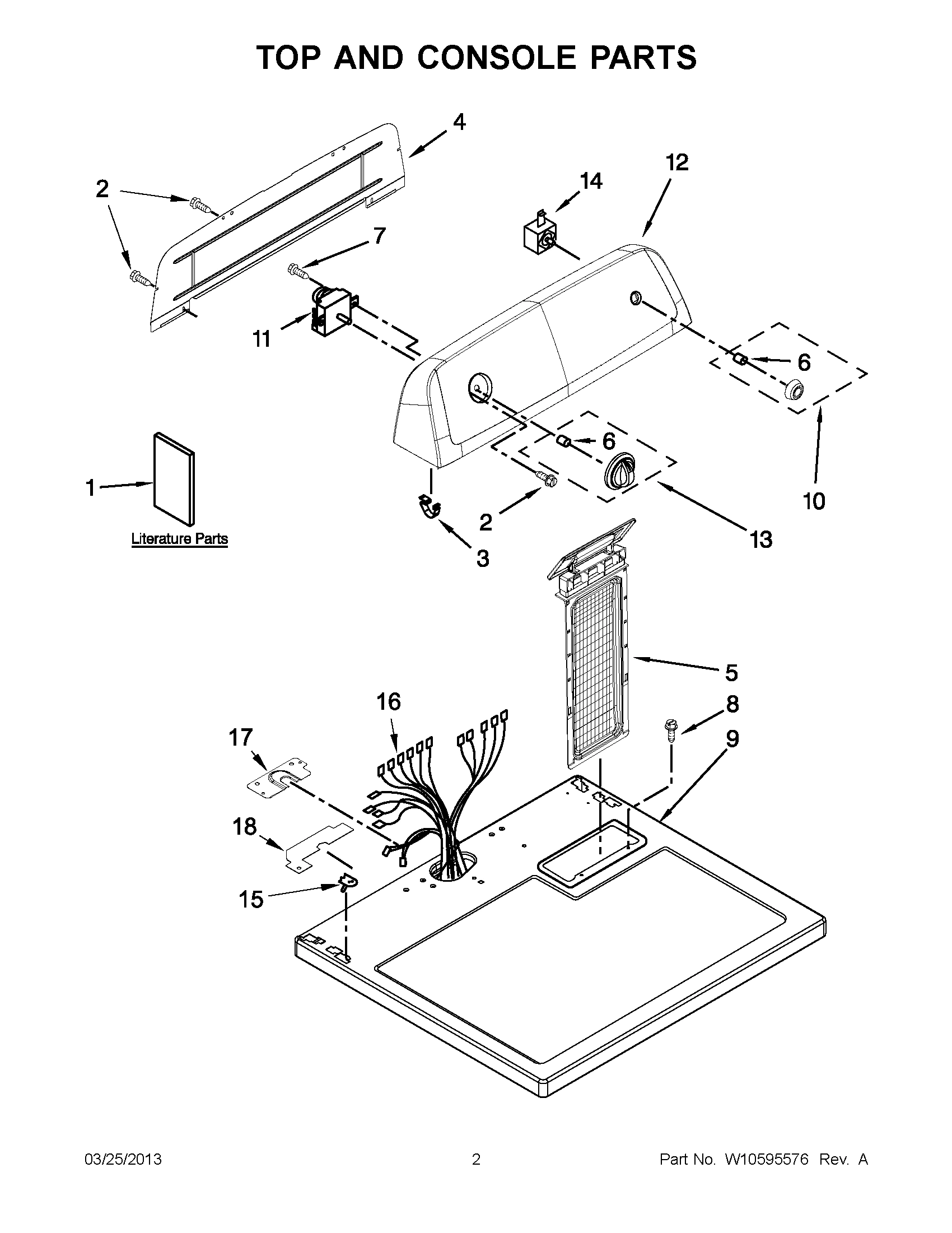 01 - TOP AND CONSOLE PARTS