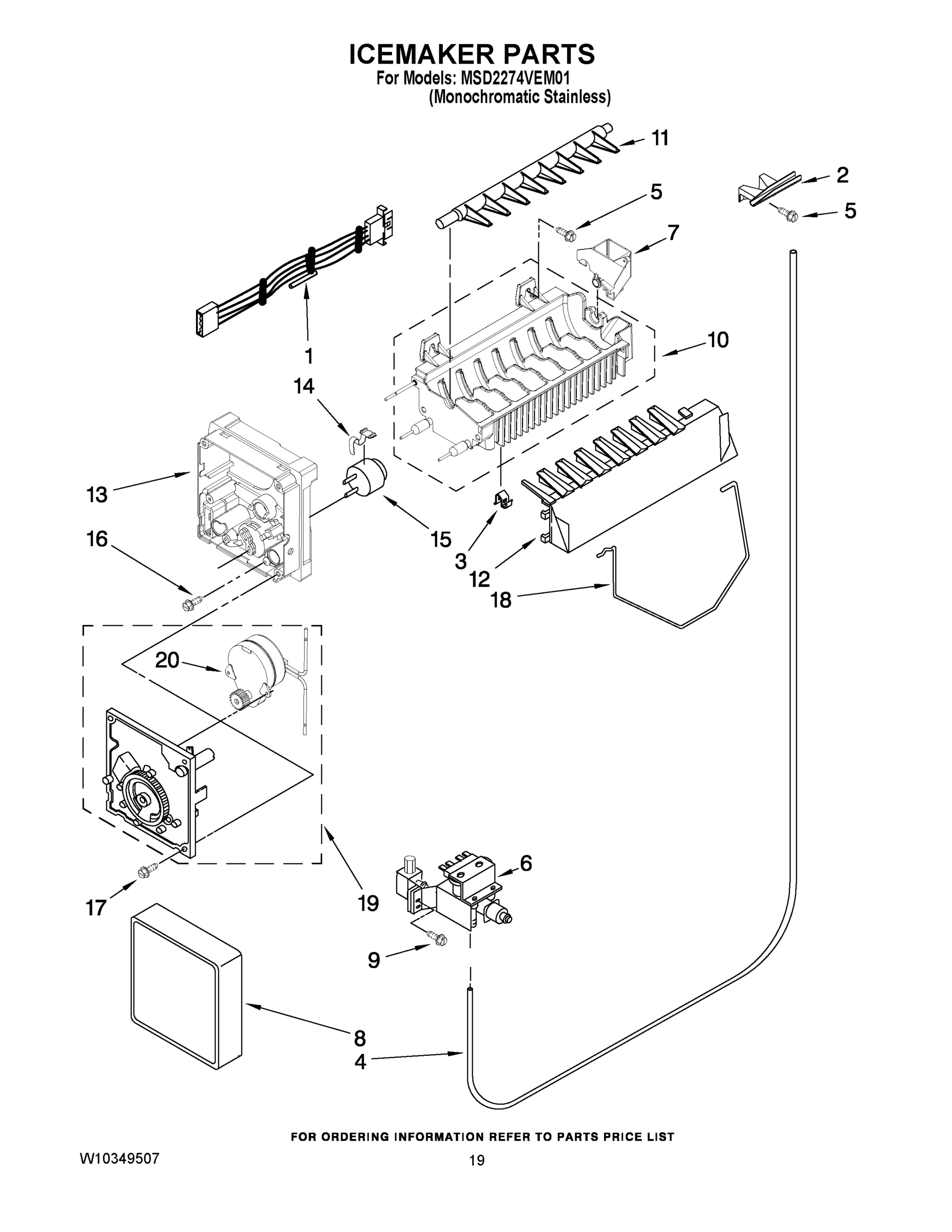 12 - ICEMAKER PARTS