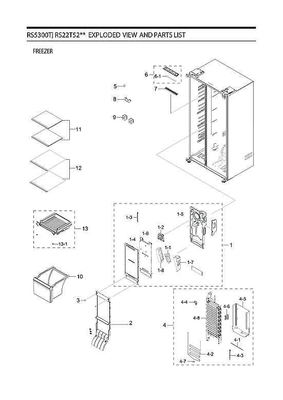 FREEZER PARTS