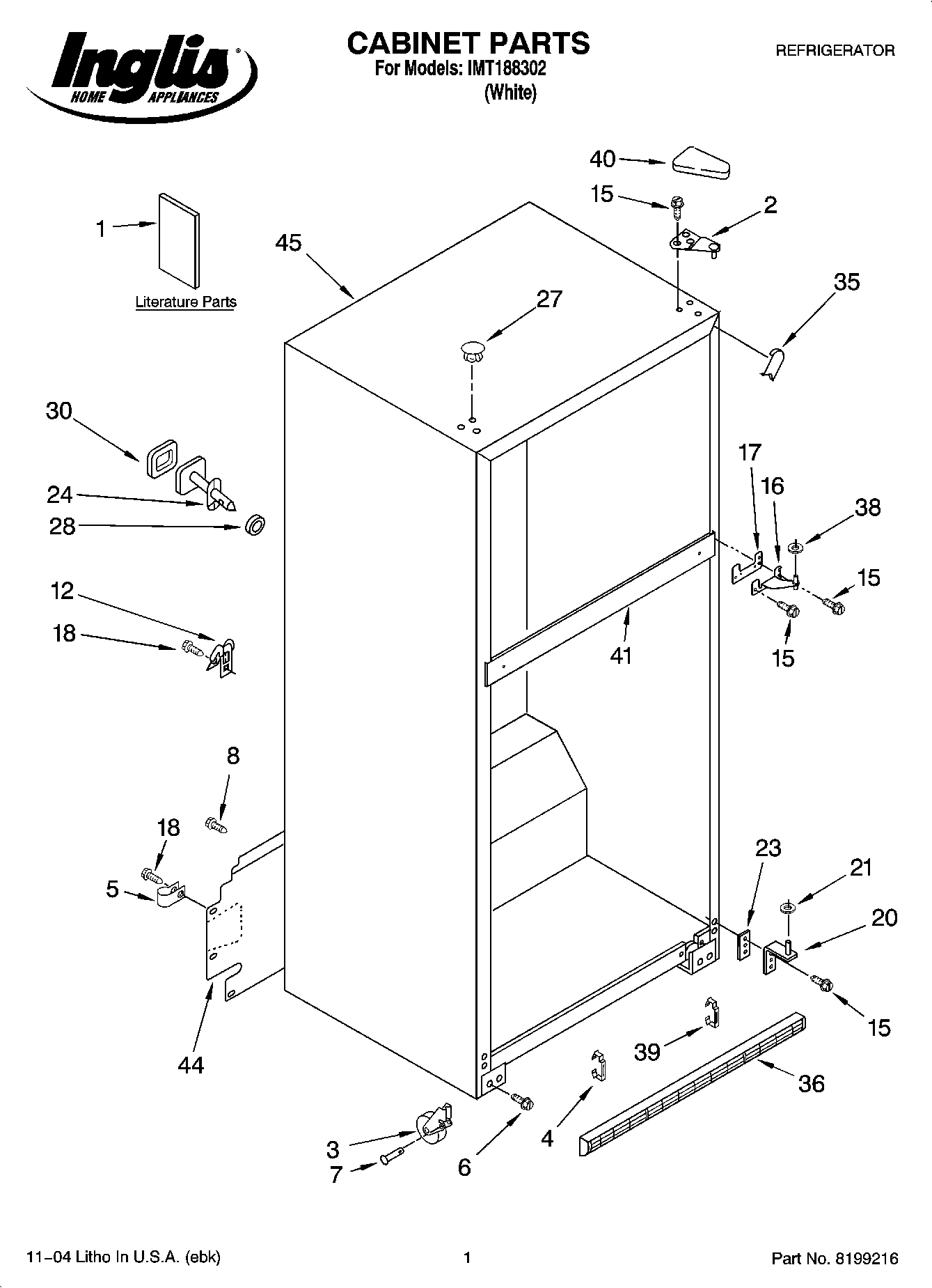 01 - CABINET PARTS