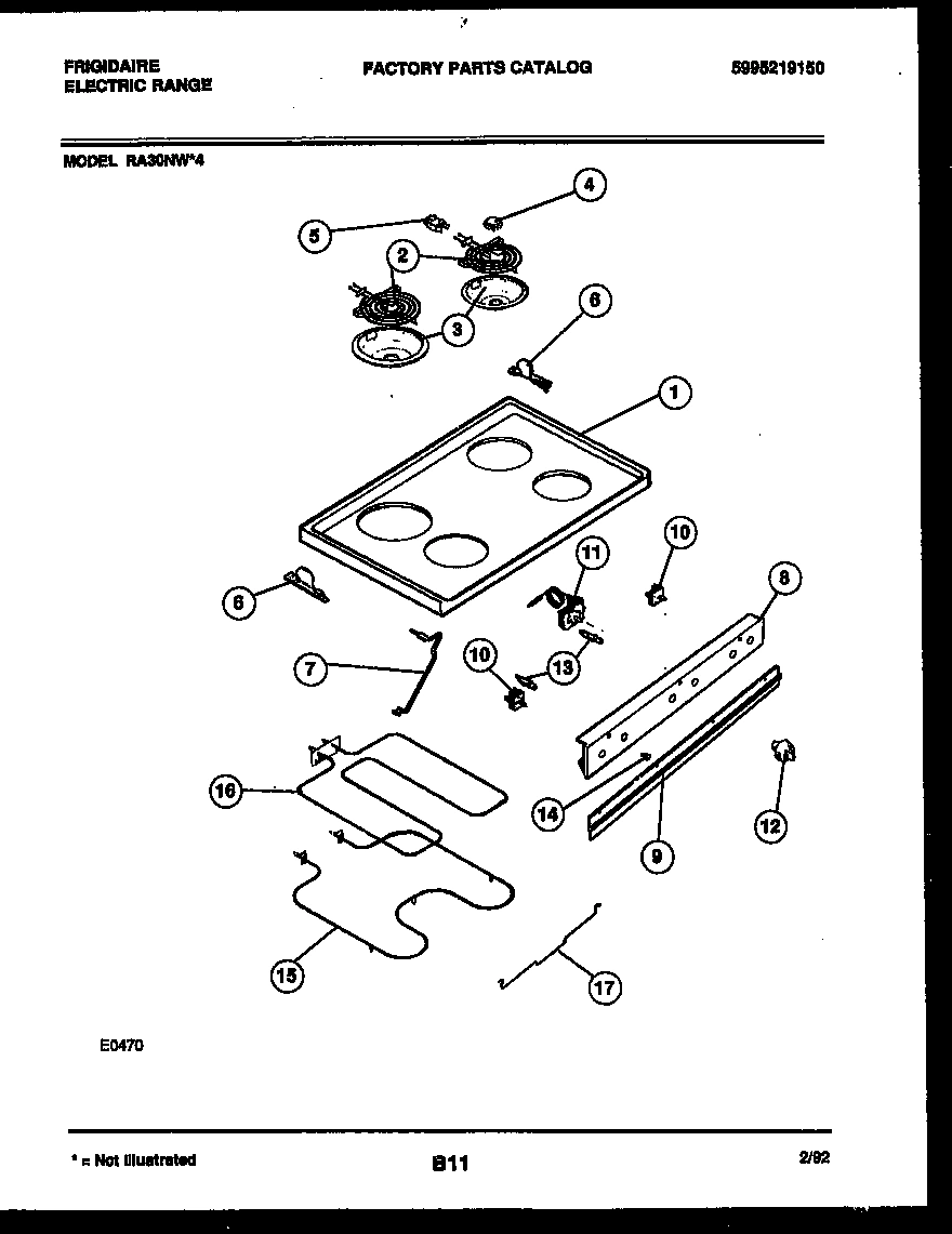 04 - COOKTOP AND BROILER PARTS