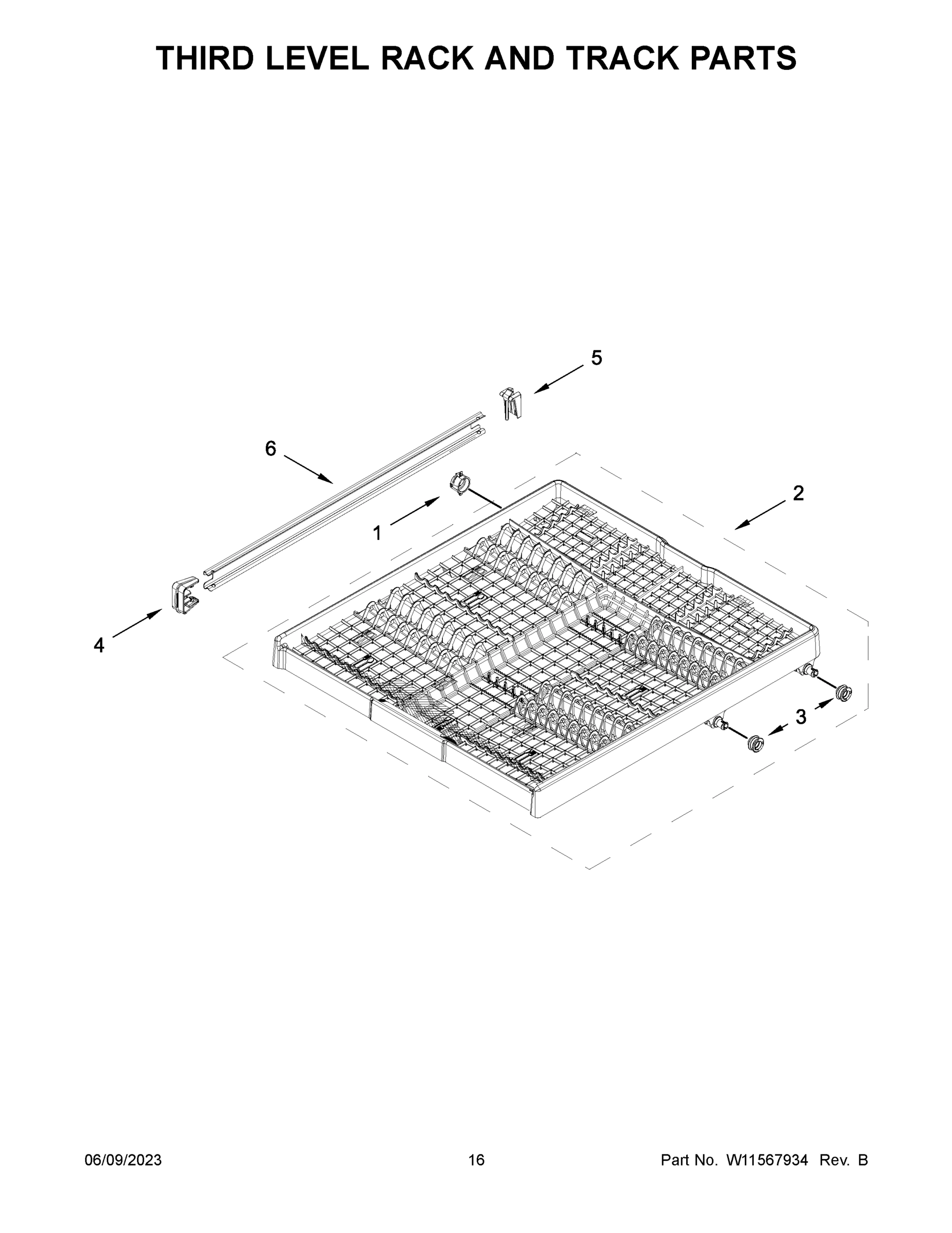09 - THIRD LEVEL RACK AND TRACK PARTS