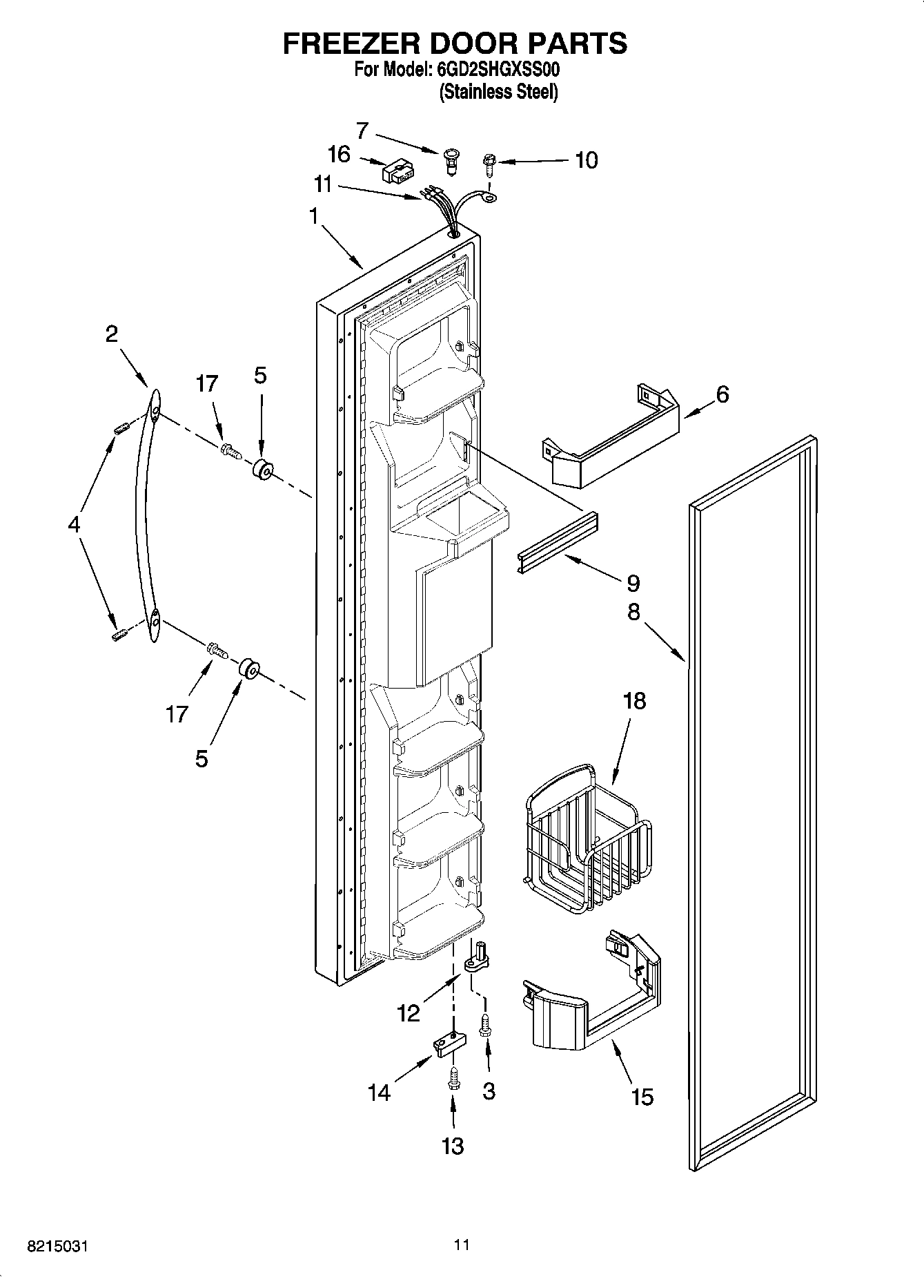 07 - FREEZER DOOR PARTS