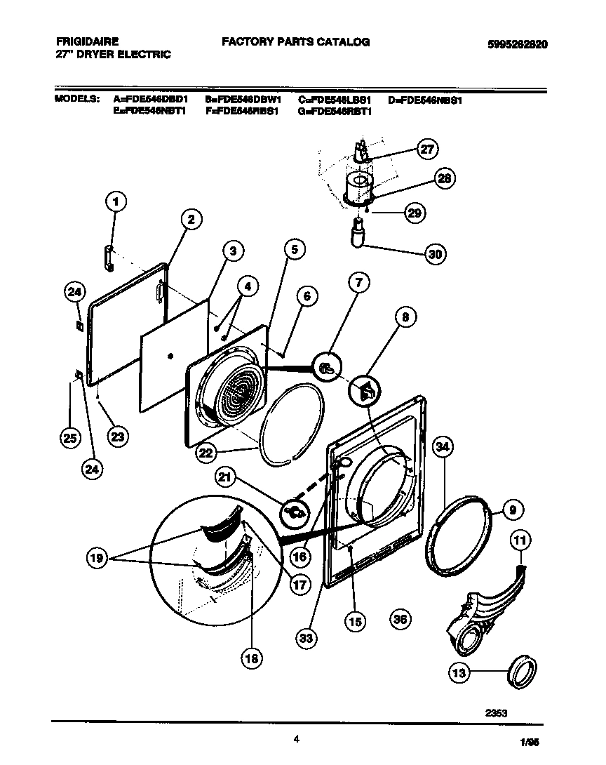 03 - DOOR, FRONT PANEL, LINT FILTER
