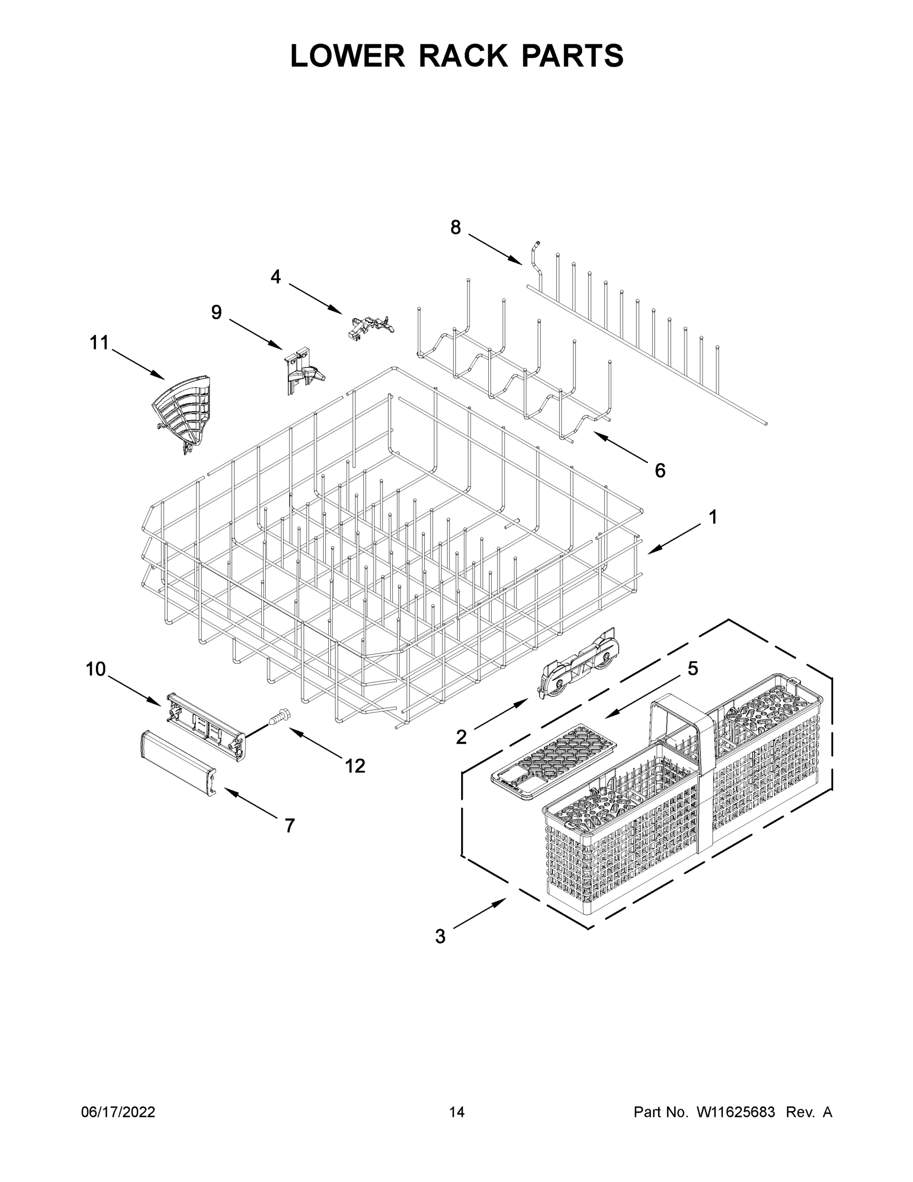 08 - LOWER RACK PARTS