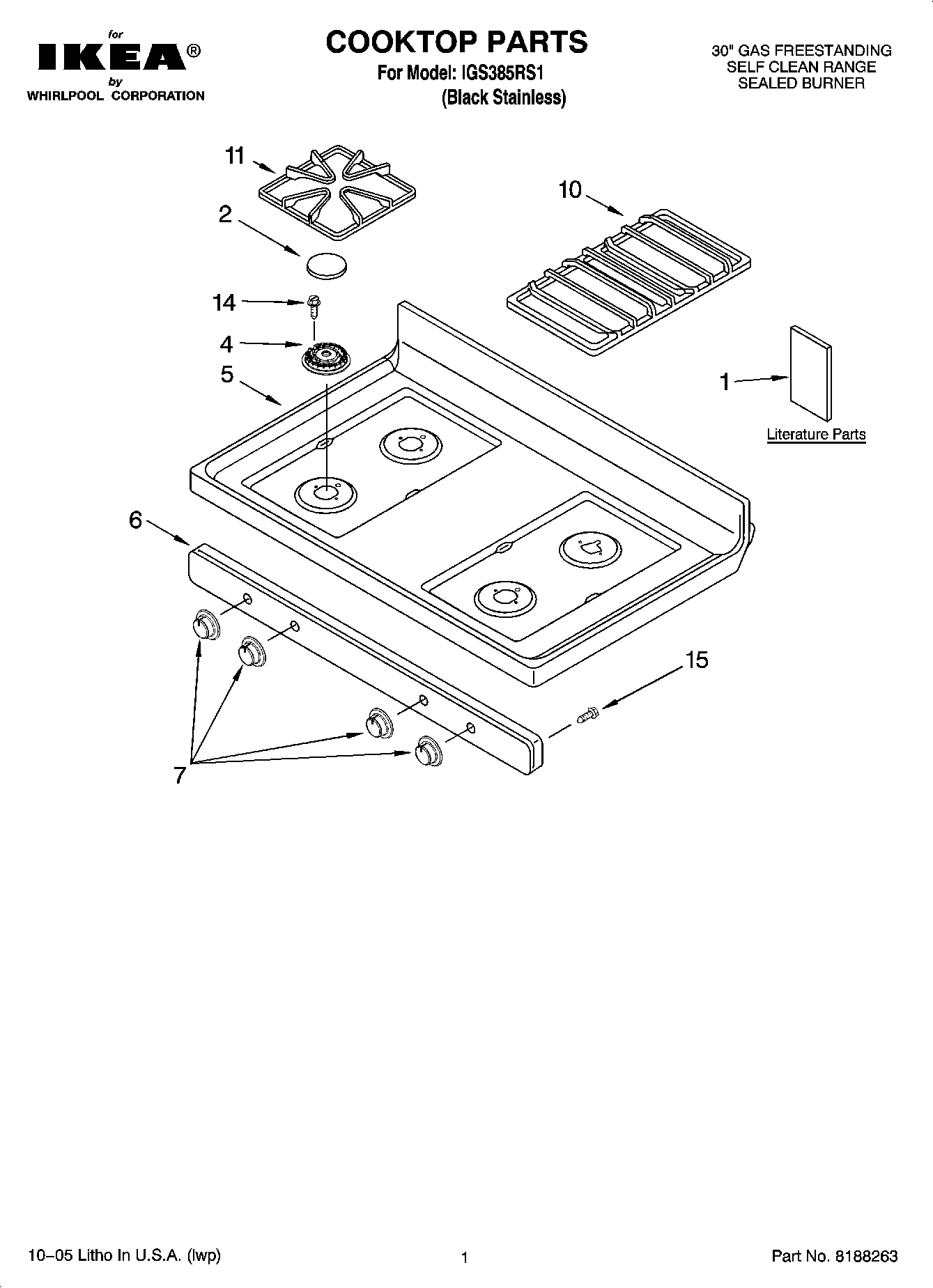 01 - COOKTOP PARTS