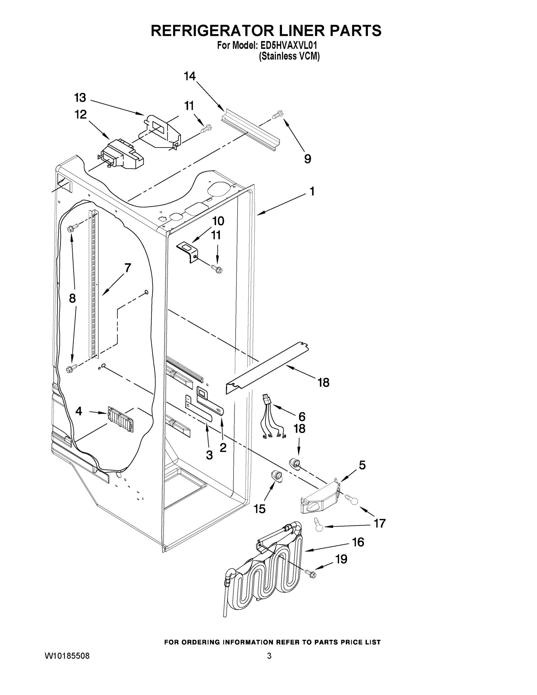 02 - REFRIGERATOR LINER PARTS