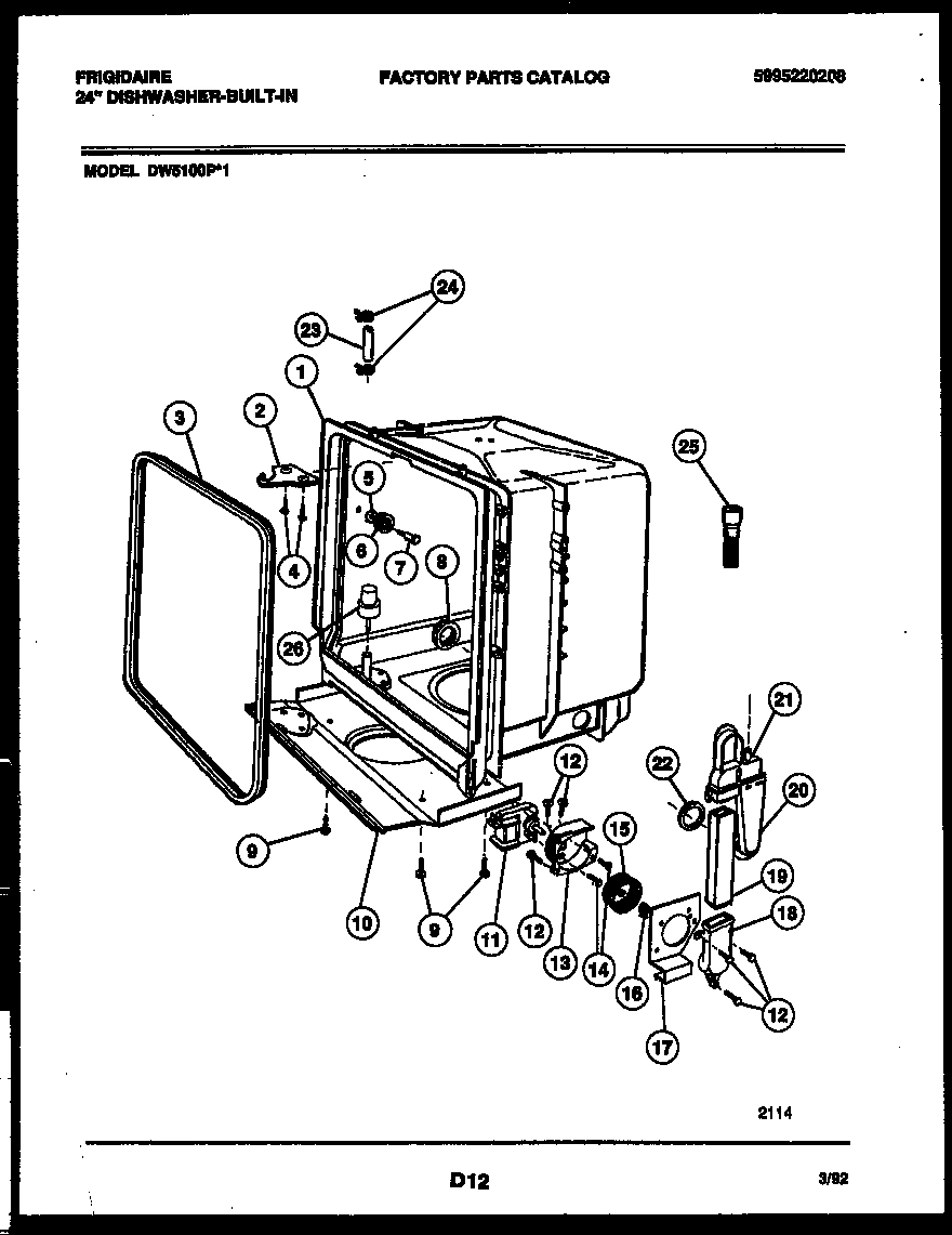 05 - TUB AND FRAME PARTS