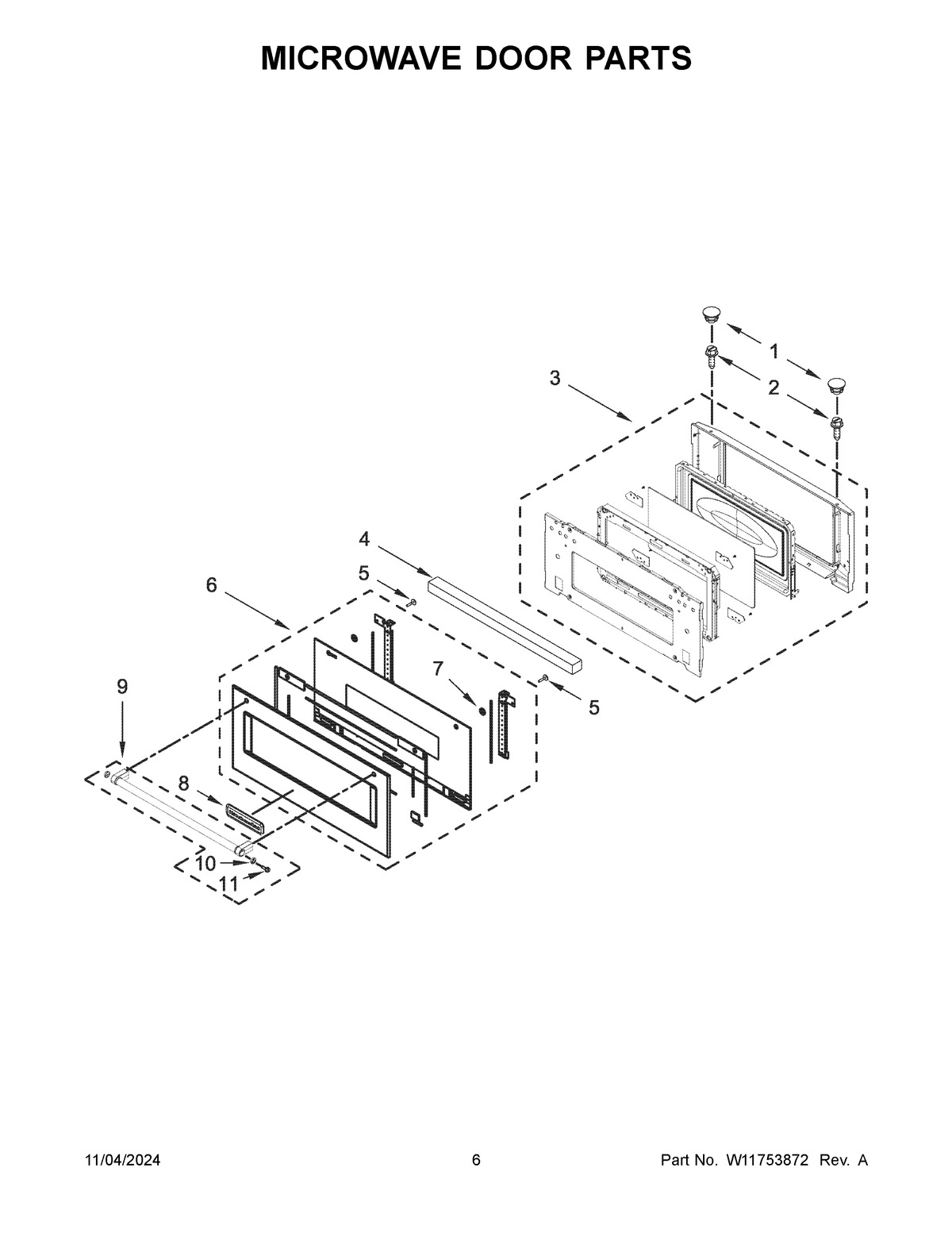 04 - MICROWAVE DOOR PARTS