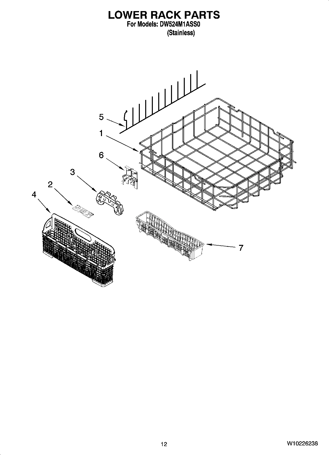 10 - LOWER RACK PARTS