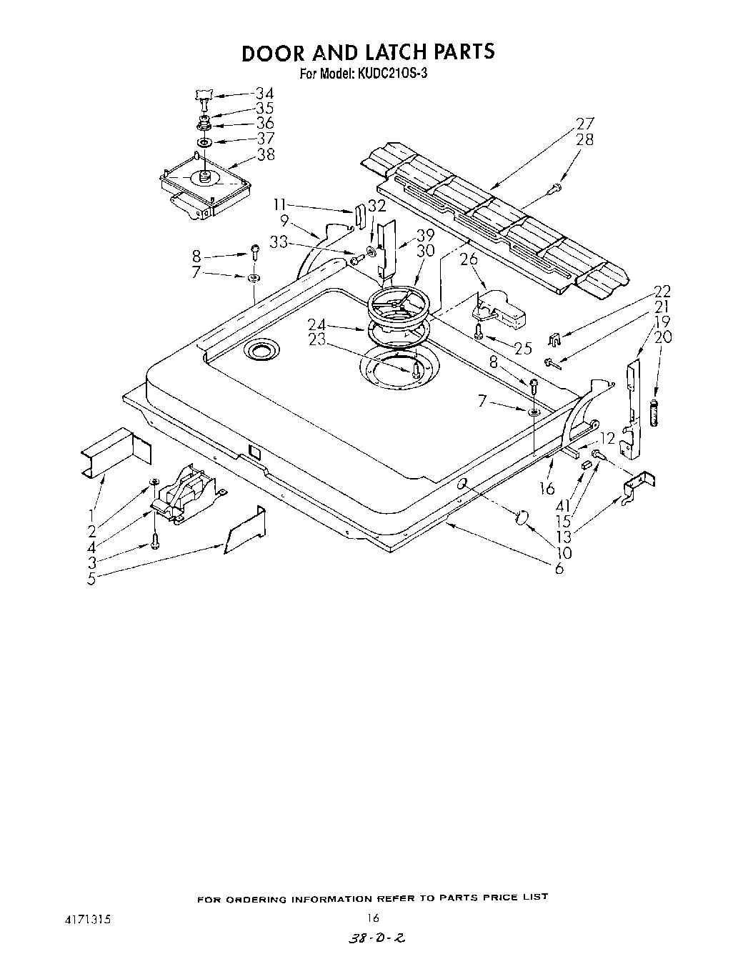 13 - DOOR AND LATCH