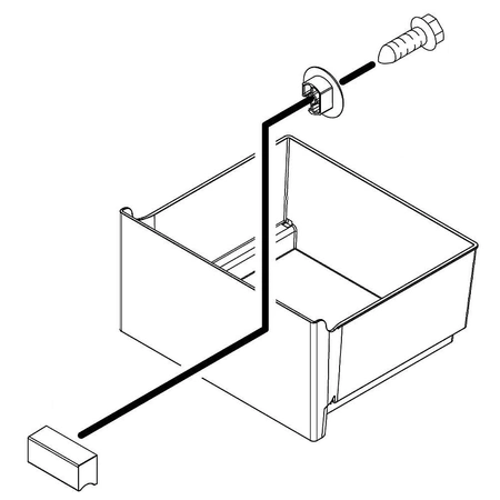W10794361 Whirlpool Refrigerator Crisper Pan