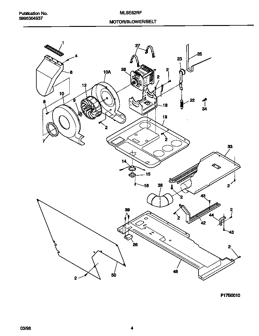 03 - MOTOR/BLOWER/BELT