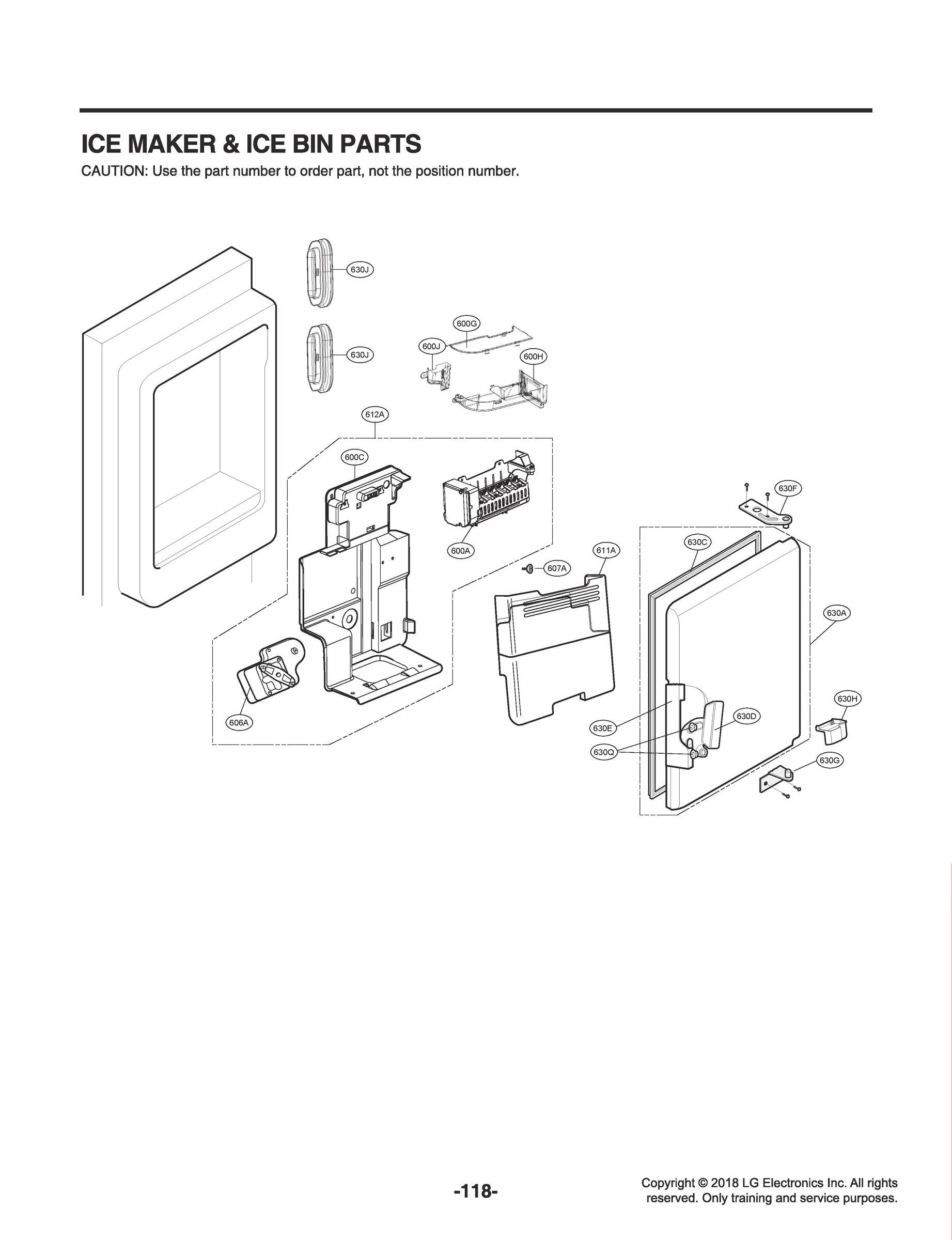 ICE MAKER & ICE BIN PARTS