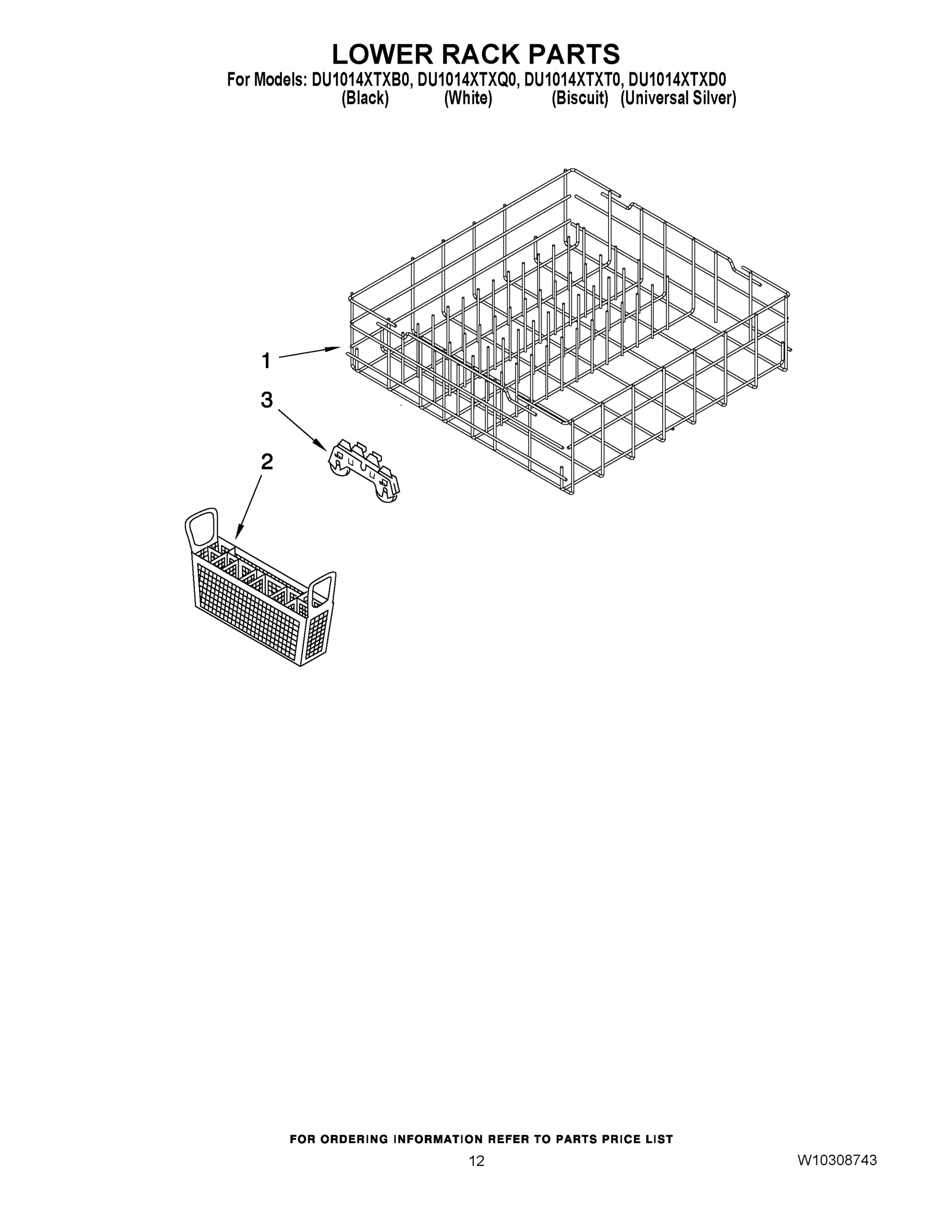 10 - LOWER RACK PARTS