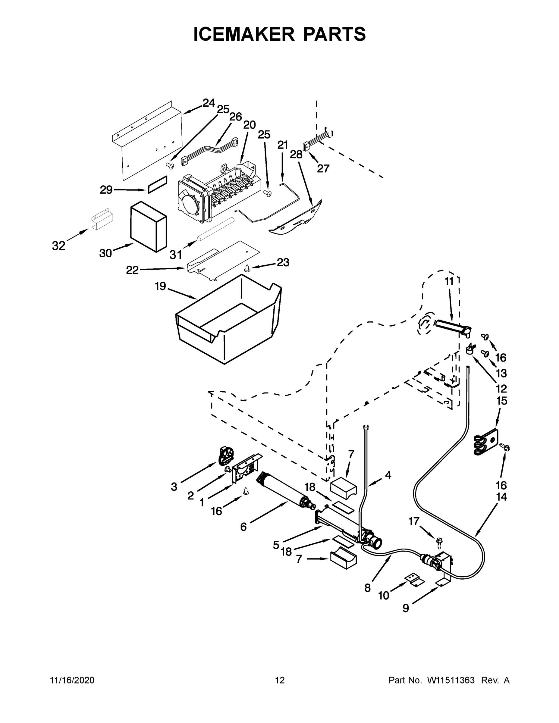 07 - ICEMAKER PARTS