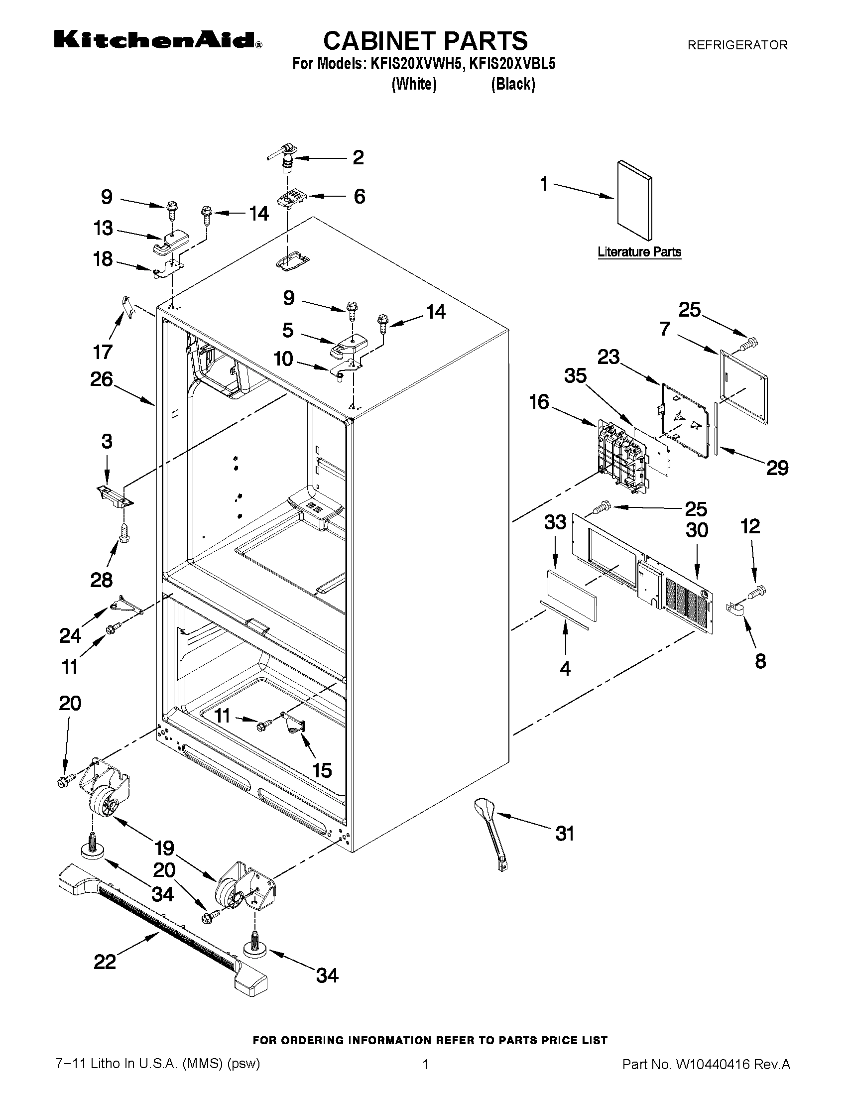 01 - CABINET PARTS