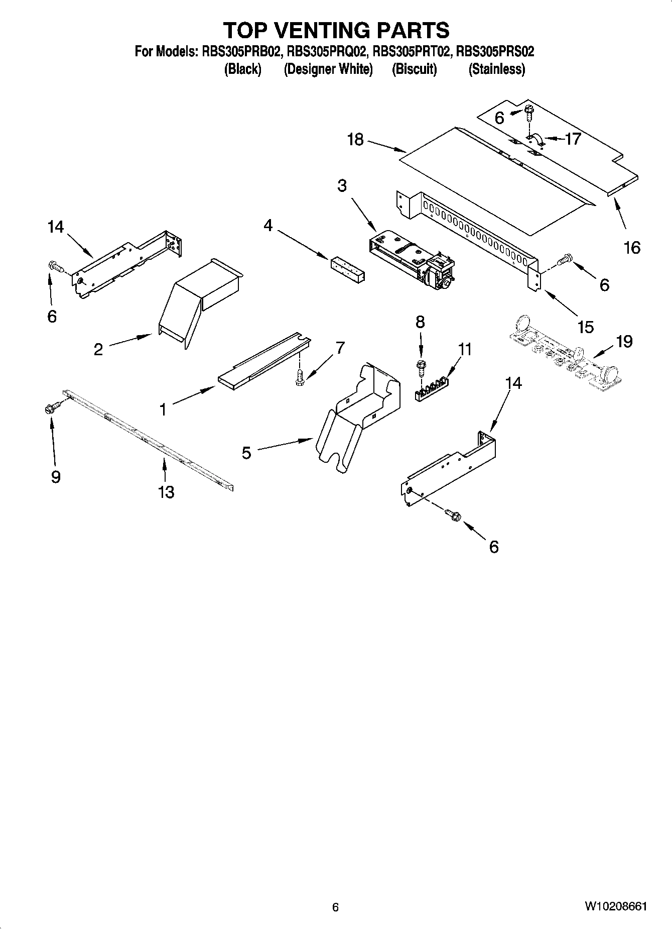 05 - TOP VENTING PARTS, OPTIONAL PARTS