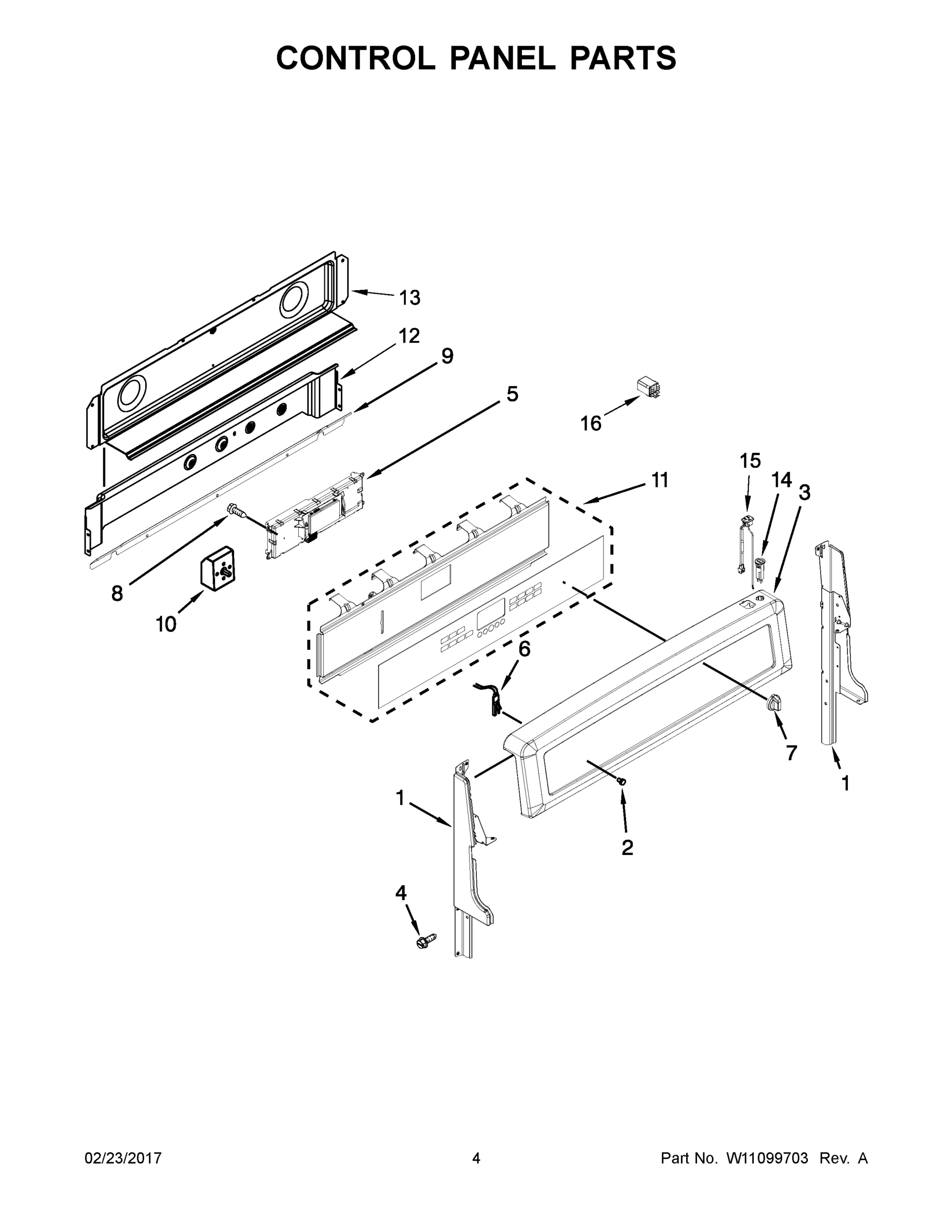 03 - CONTROL PANEL PARTS