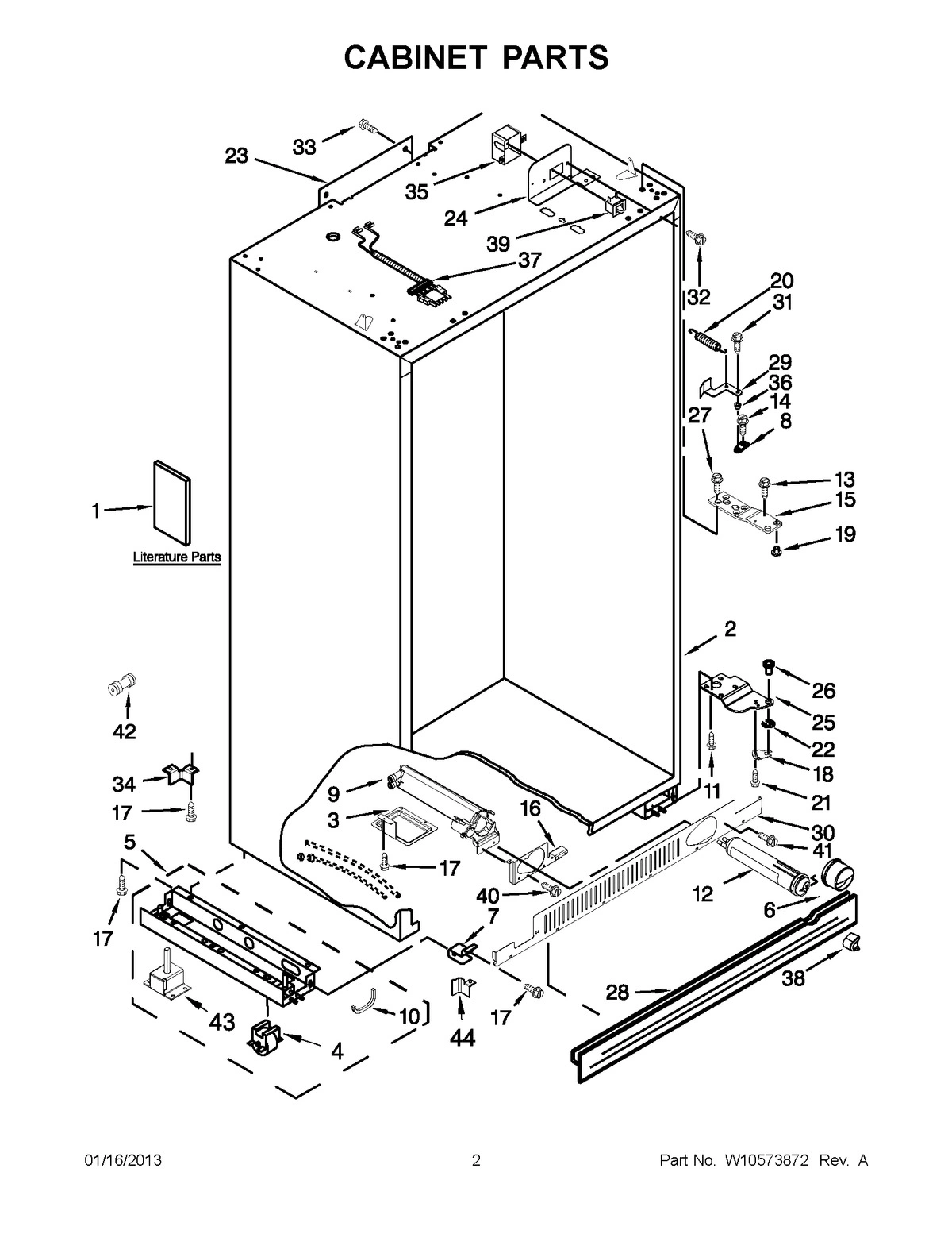 01 - CABINET PARTS