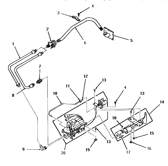 20 - NON-``M`` MODEL--STANDING PILOT BURNER
