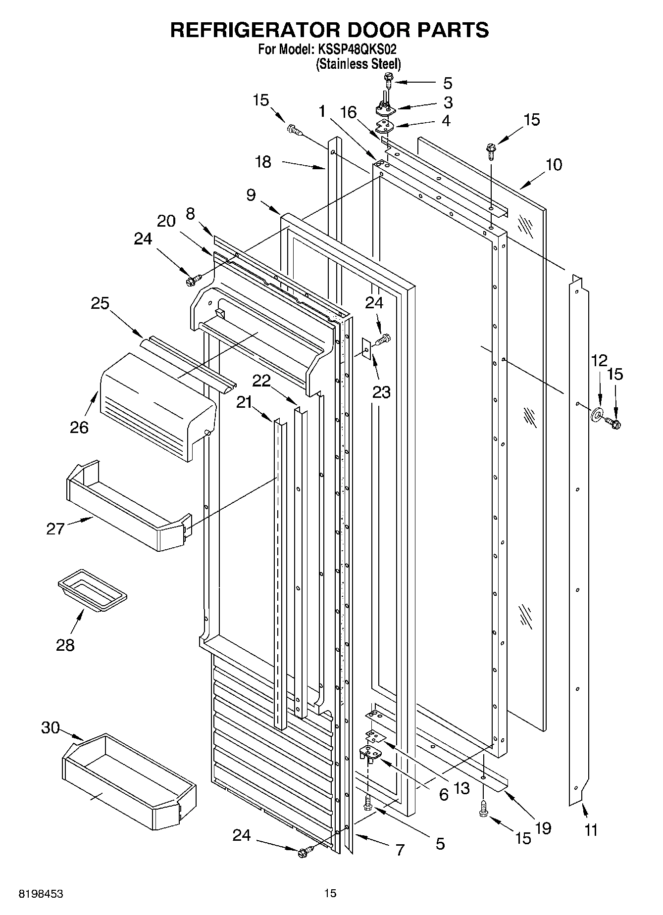 10 - REFRIGERATOR DOOR PARTS