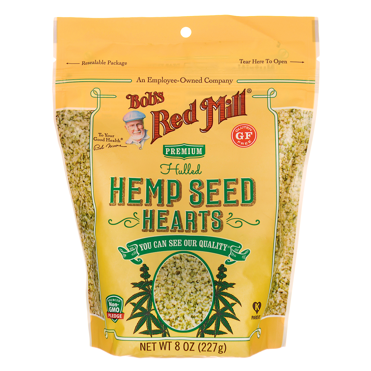 Bob's Red Mill Premium Hulled Hemp Seed Hearts | 8 oz Package