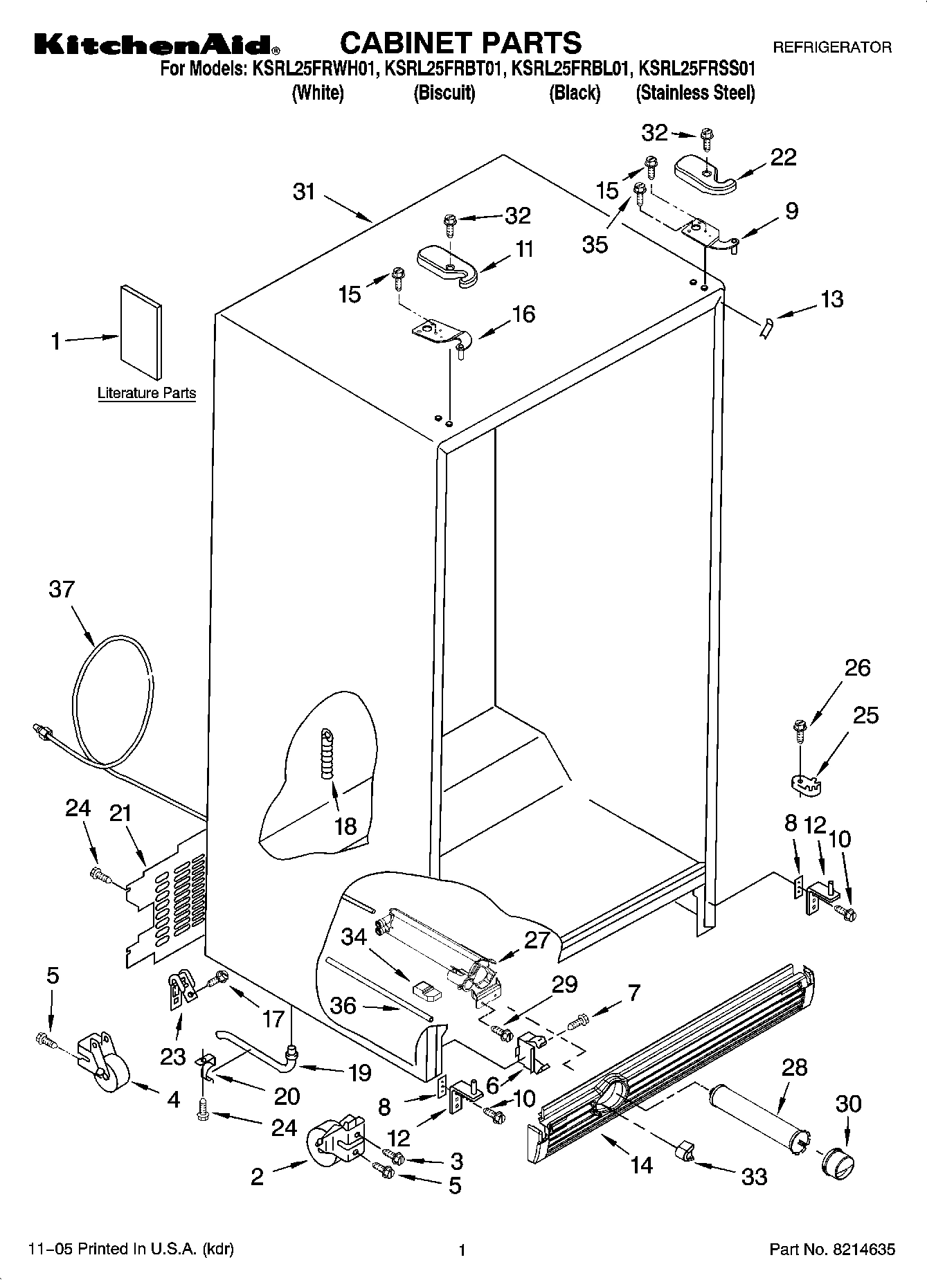 01 - CABINET PARTS