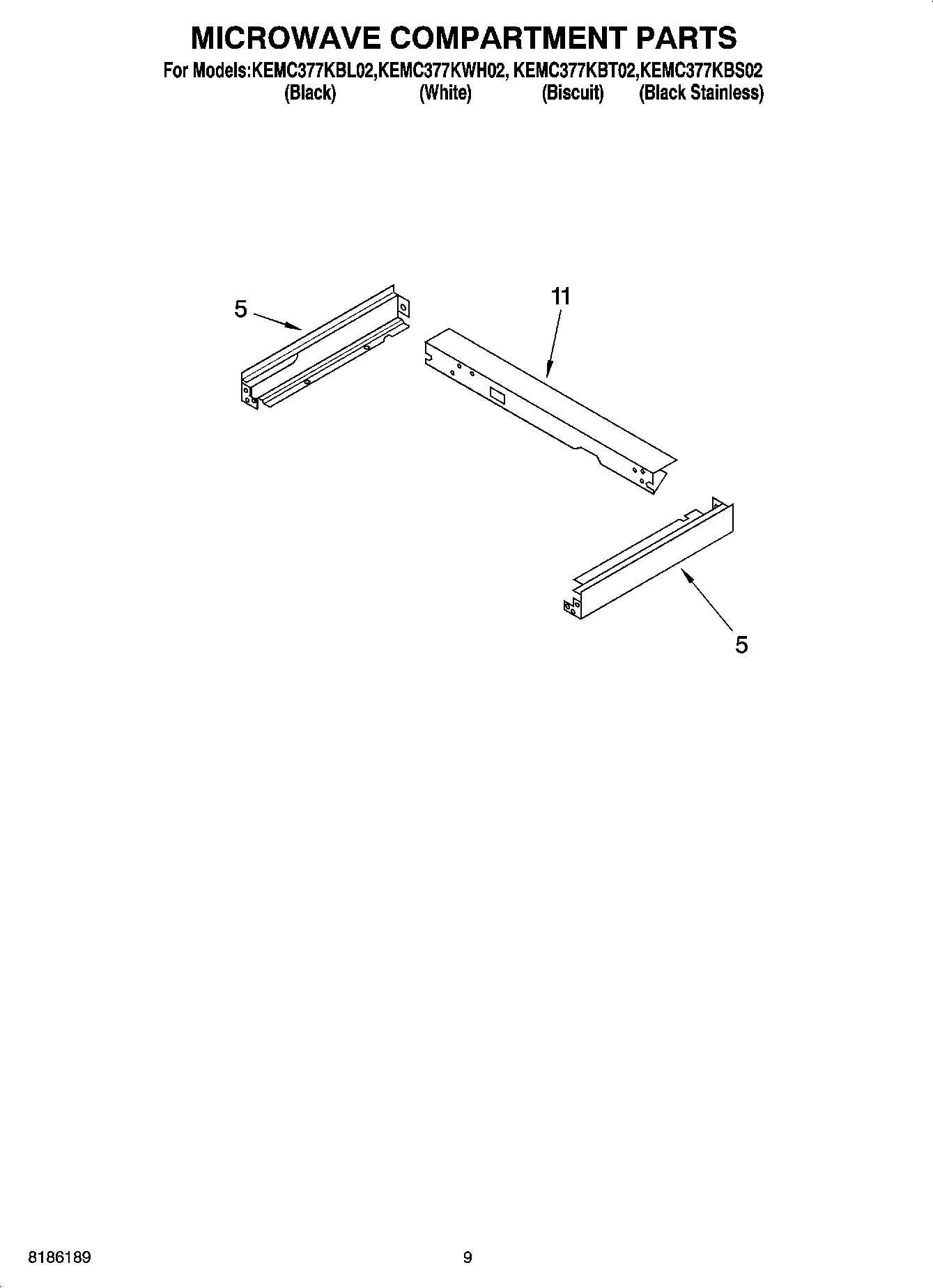 07 - MICROWAVE COMPARTMENT PARTS