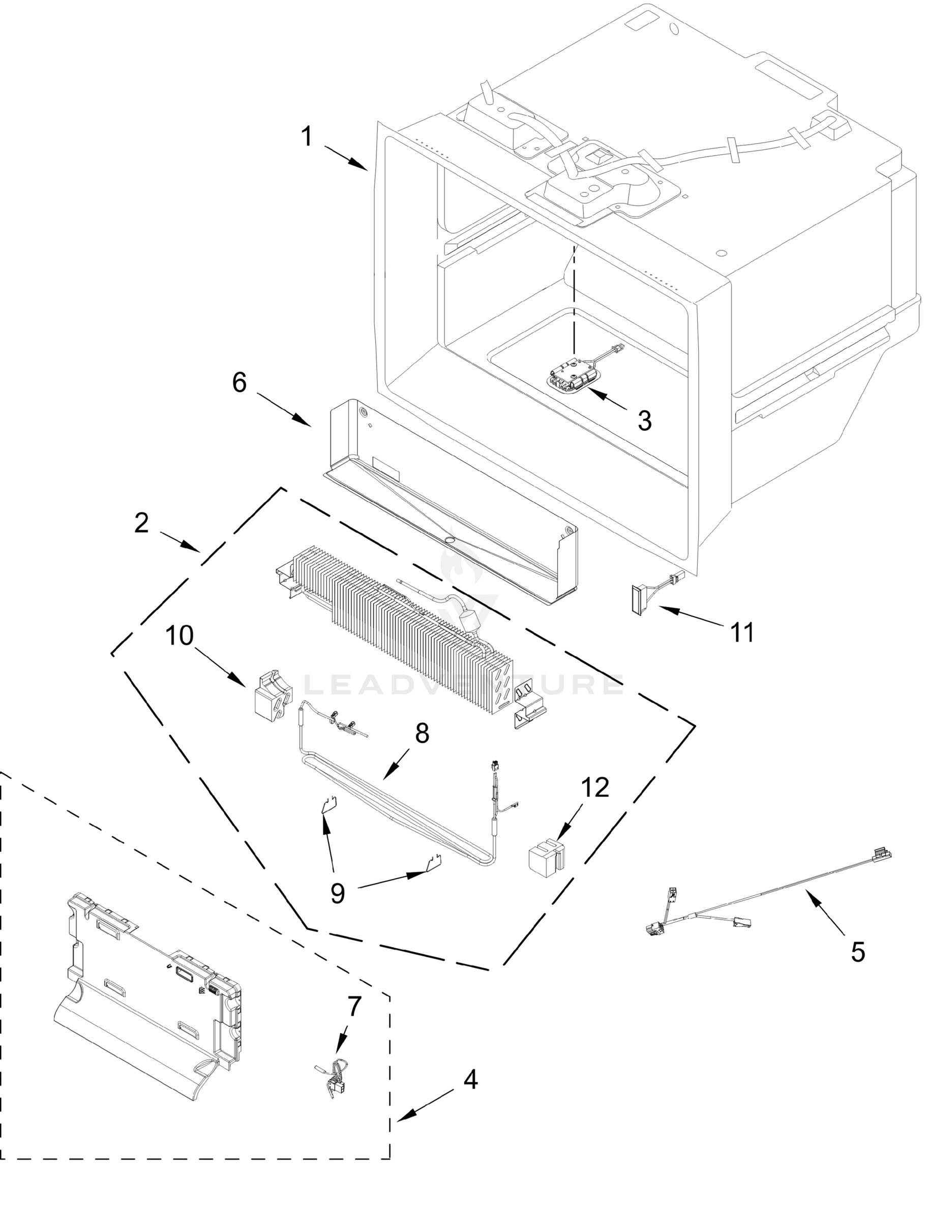 FREEZER LINER PARTS