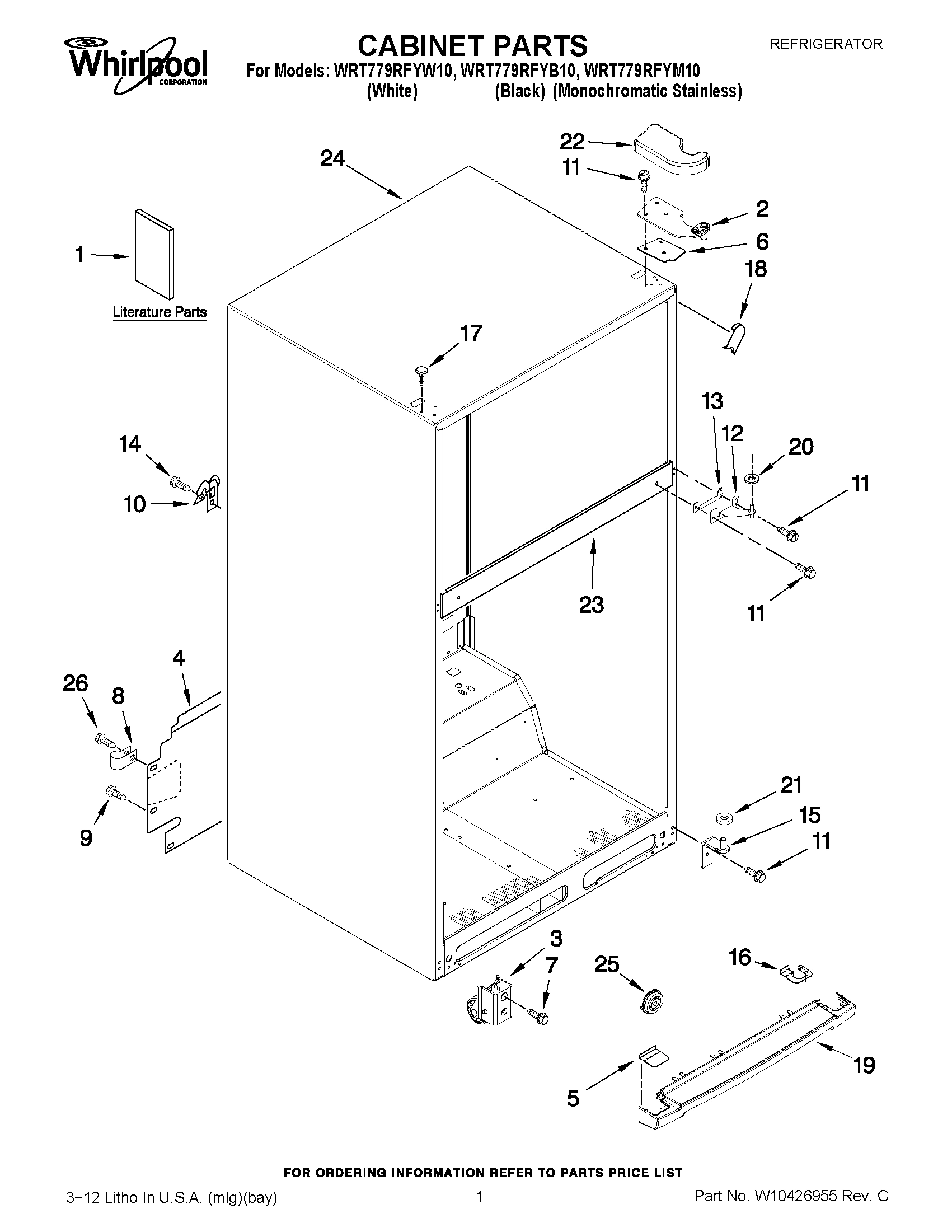 01 - CABINET PARTS