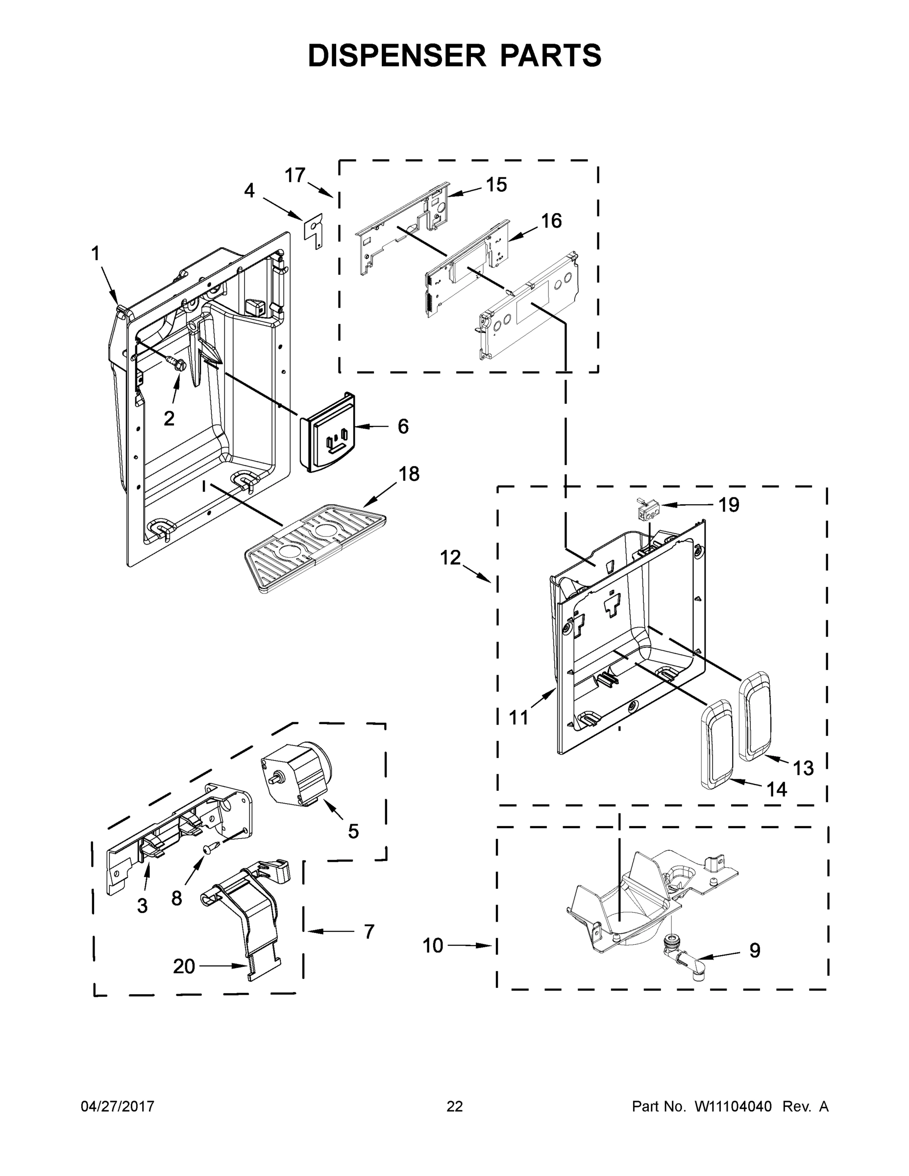 12 - DISPENSER PARTS